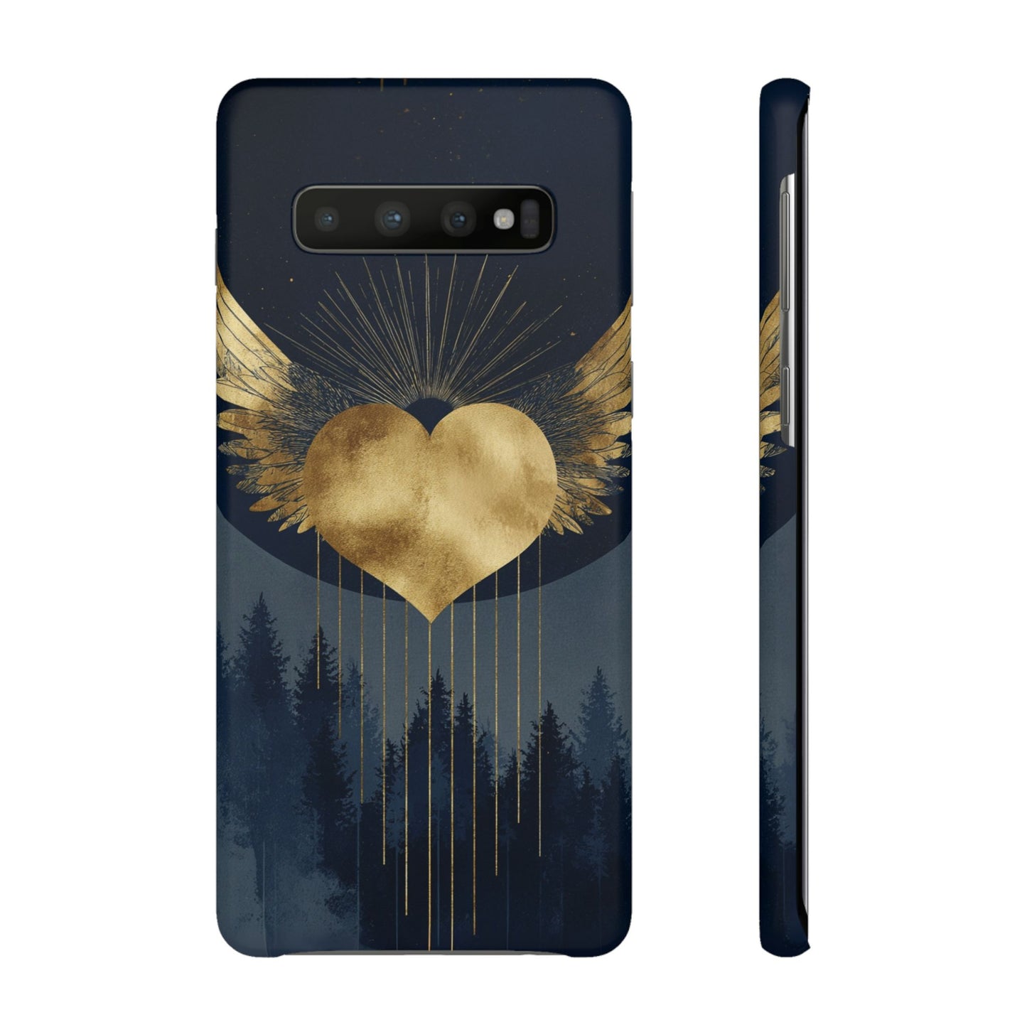 Heart Wing Snap Case, Elegant Phone Cover, Unique Gift, Artistic Accessory, Protective Case for Love and Romance