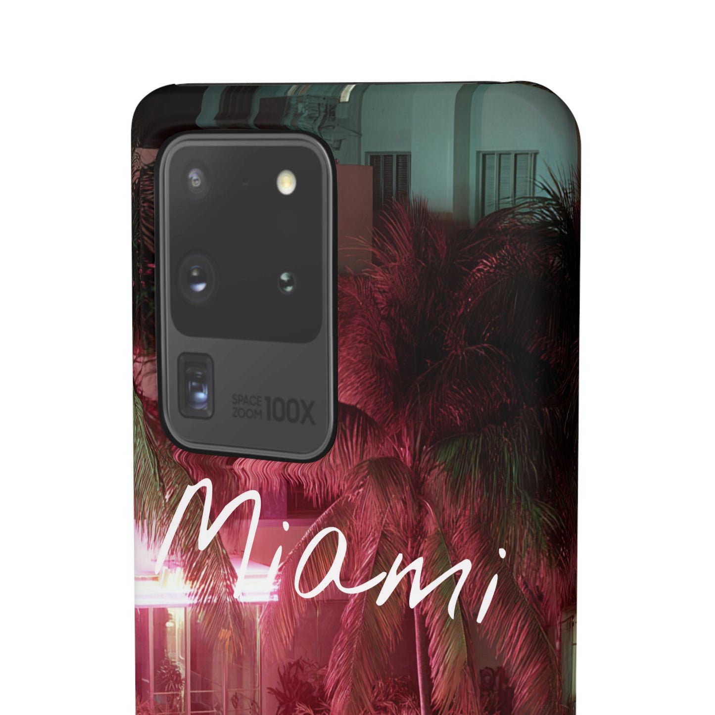 Miami Vibes Snap Case, Tropical Phone Cover, Summer Accessory, Gift for Travel Lovers, Neon Aesthetic, Beach-themed Tech