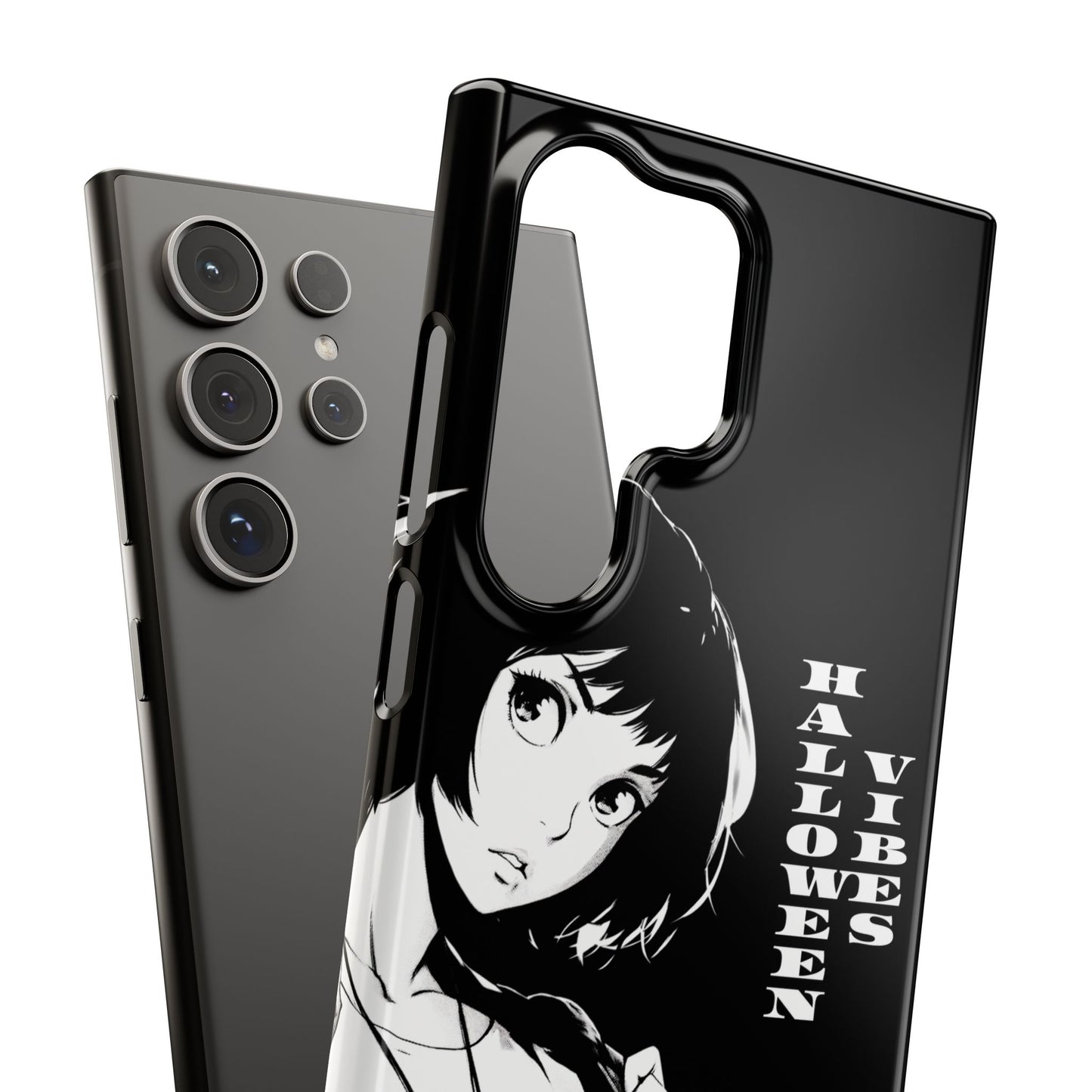Halloween Vibes Snap Case Black and White Protective Phone Cover for iPhone and Samsung