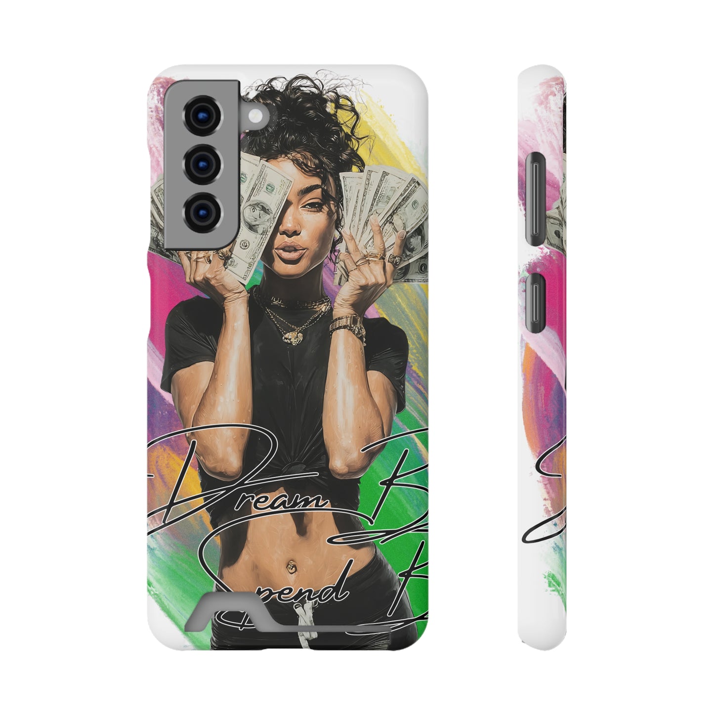 Vibrant Phone Case with Card Holder - Dream Big, Stylish Accessory for Teens & Young Adults, Perfect Gift for Birthdays, Graduations, [...]