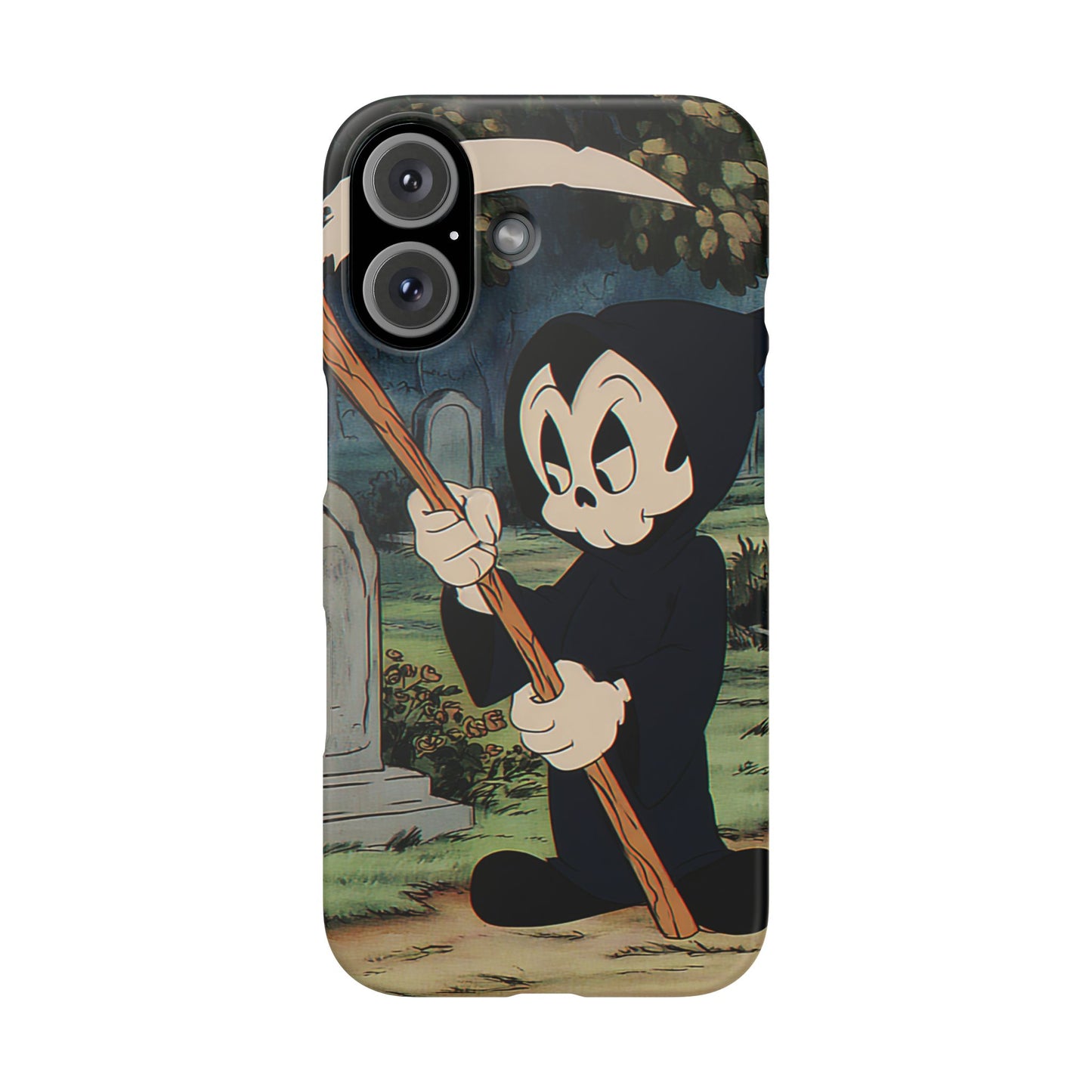 Grim Reaper Snap Case, Halloween Phone Case, Cute Death Phone Cover, Spooky Accessories, Unique Phone Protector