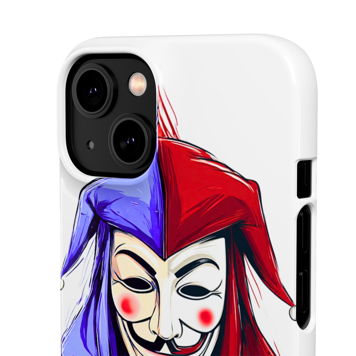 Joker & Anonimous Reunited Guy Fawkes Art Snap Case and Protective Phone Cover For iPhone and Samsung