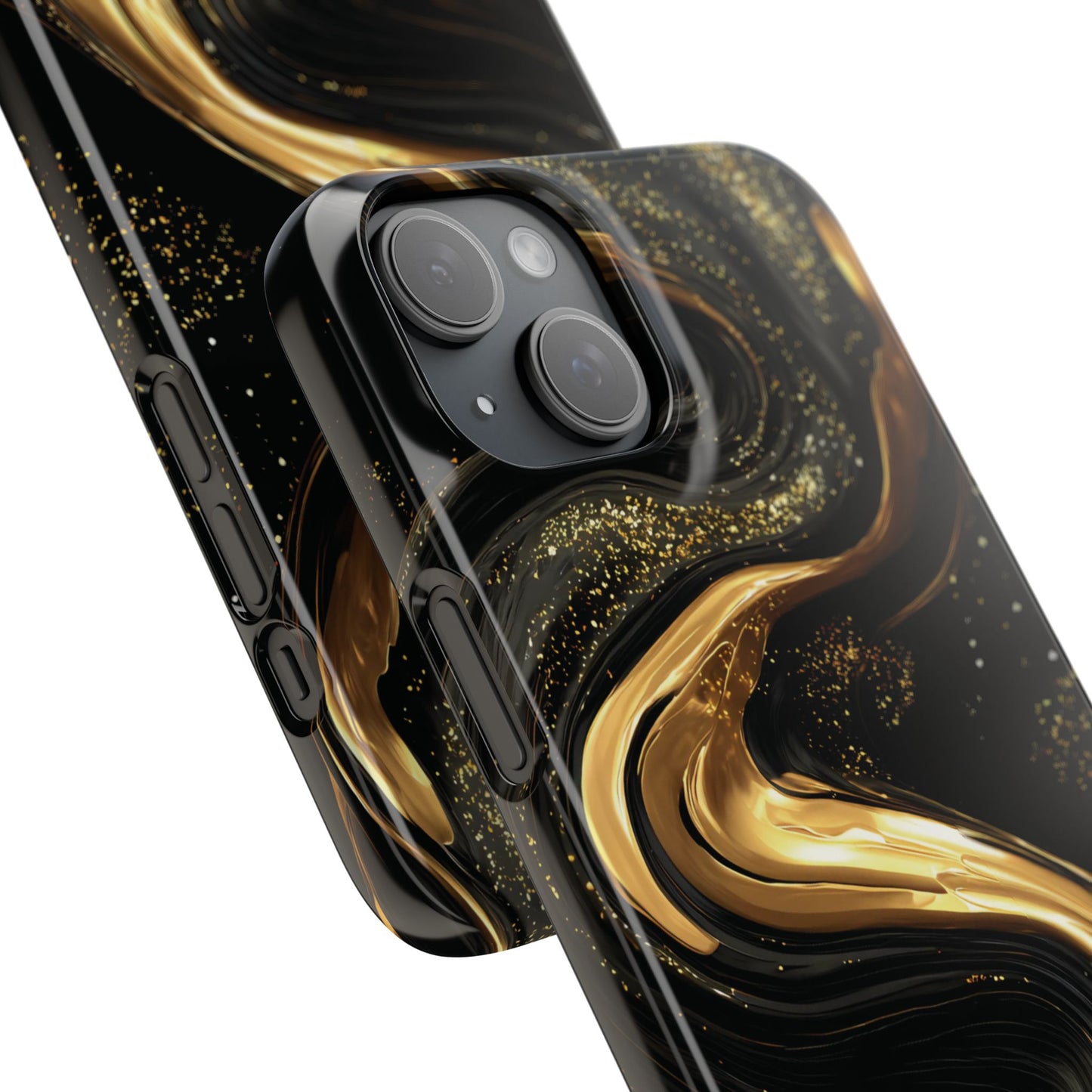 Elegant Gold Swirl Snap Case - Stylish Phone Cover, Modern Accessory, Gift for Her, Luxe Phone Case, Trendy Decor