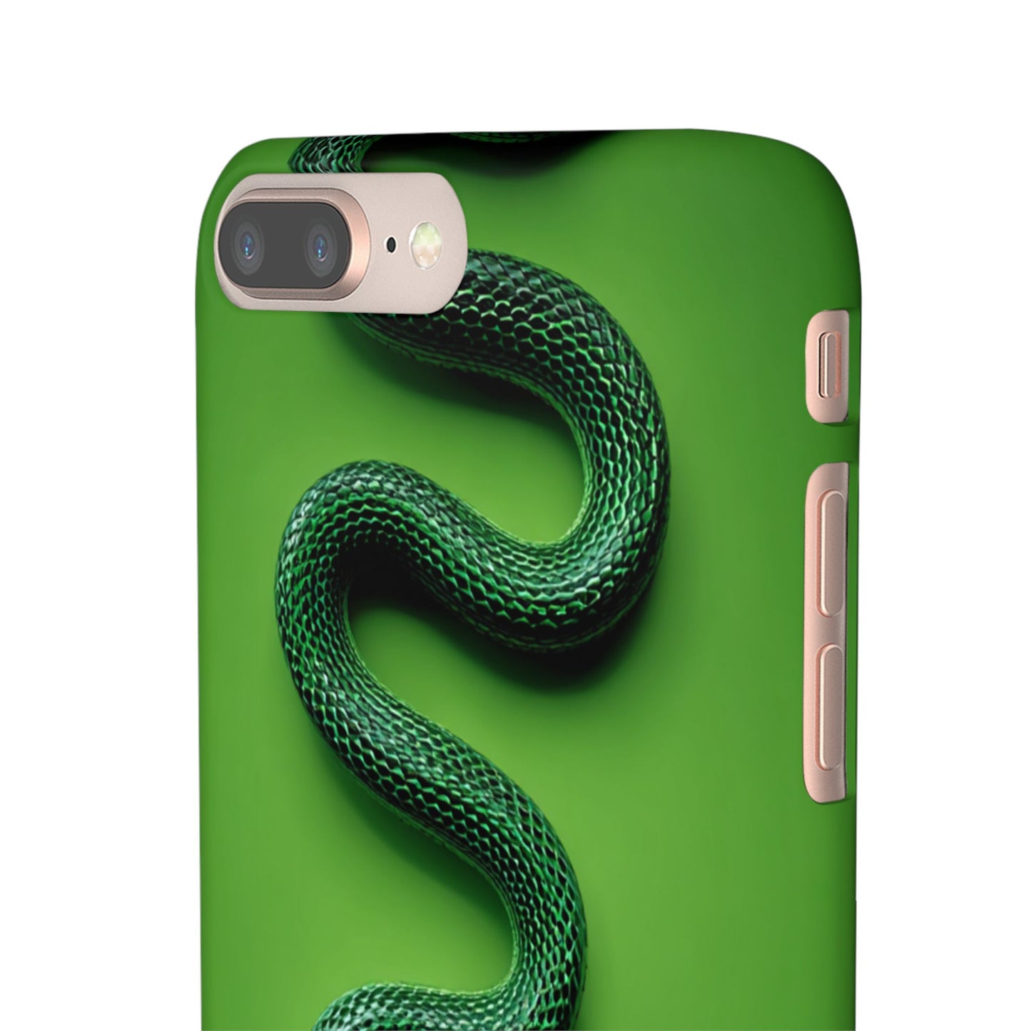 Green Snake Snap Case for iPhone, Stylish Phone Cover, Unique Gift, Trendy Accessory, Birthday, Nature Lover's Phone Case