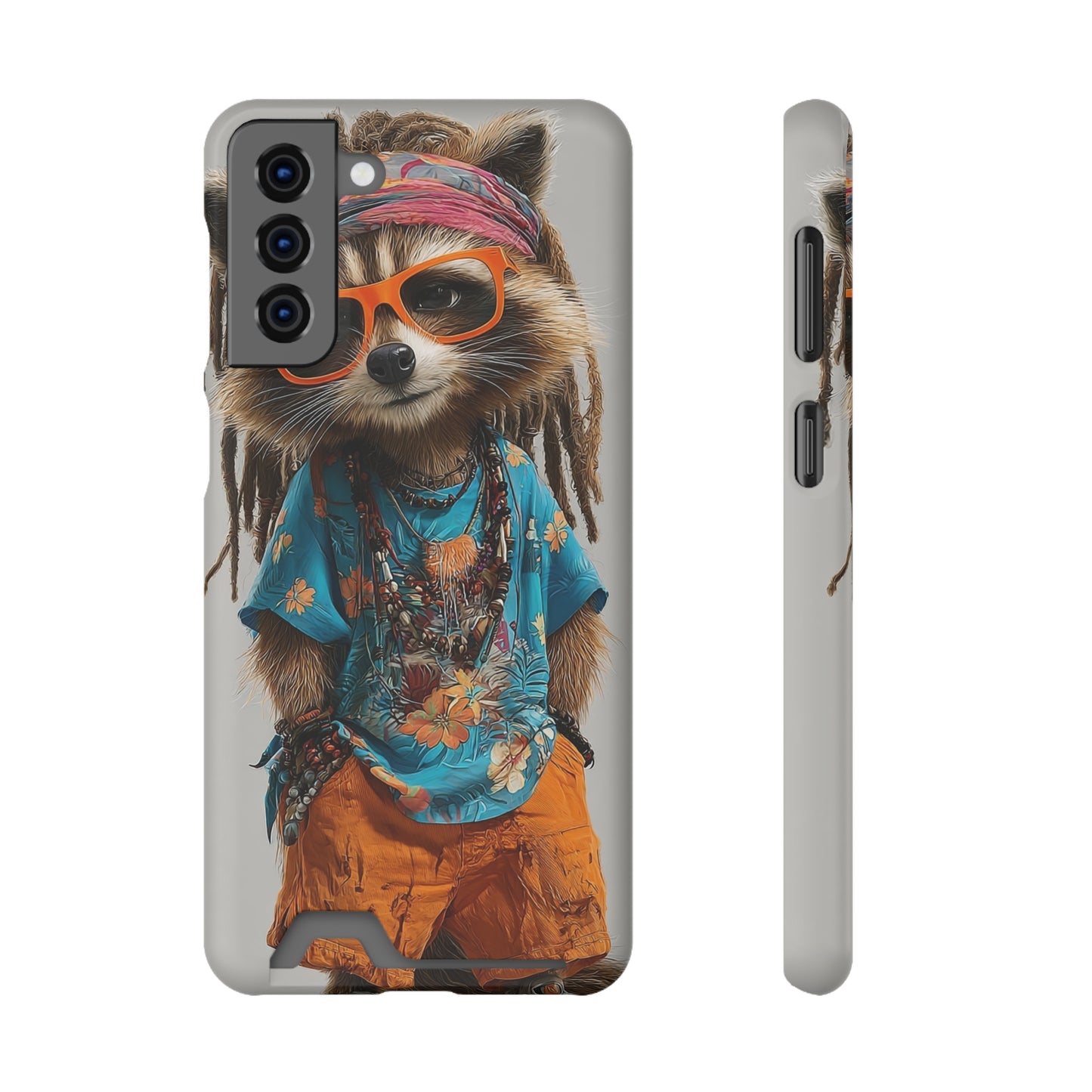 Boho Raccoon Phone Case with Card Holder, Cute Animal Phone Cover, Retro Stylish Phone Protector, Gifts for Animal Lovers, Trendy [...]