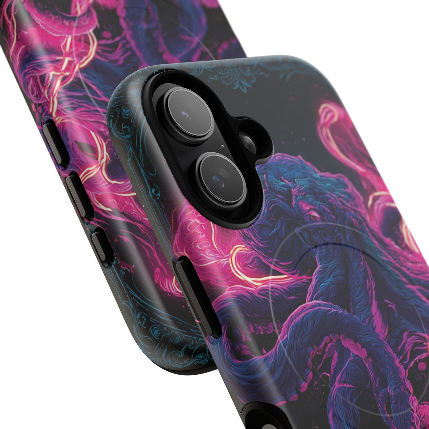 Neon Octopus Phone Case — Tough Magnetic Protective Cover