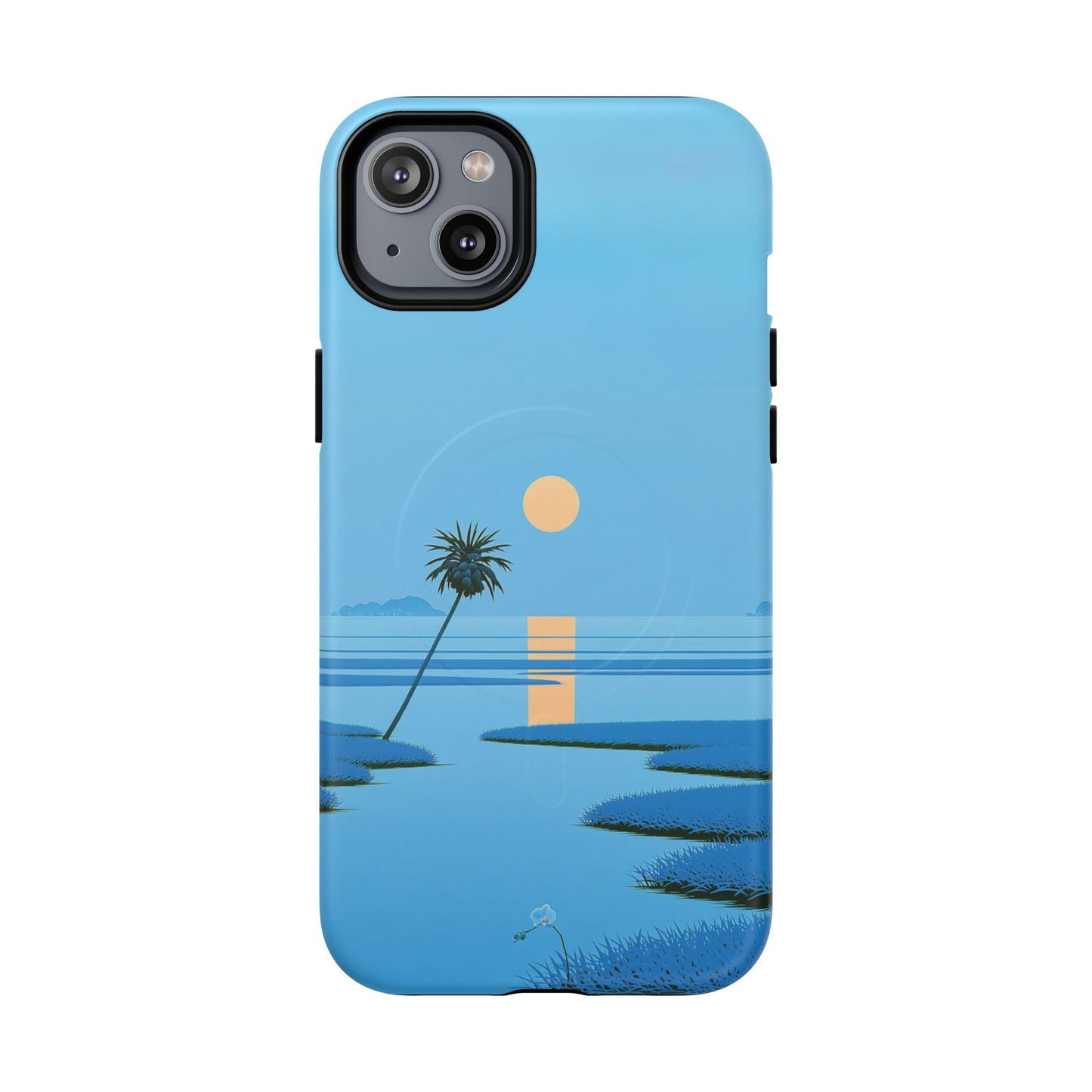 Tough Magnetic Case — Minimal Sunset Palm Phone Cover