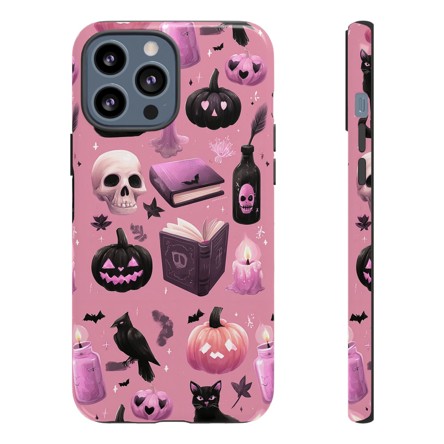 Spooky Phone Case - Halloween Design, Cute Costume Accessory, Fall Decor, Gift for Cat Lovers, Witchy Vibes, Trick or Treat