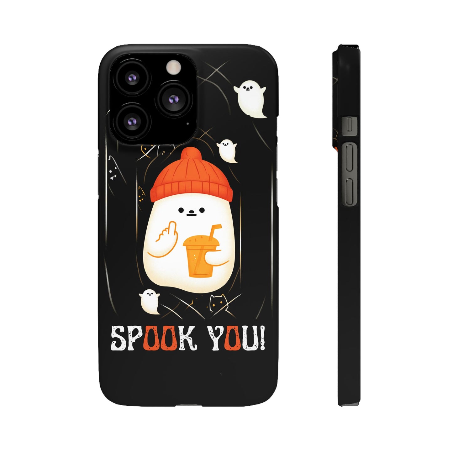 Spook You Halloween Ghost Snap Case Kawaii Protective Phone Cover for iPhone and Samsung