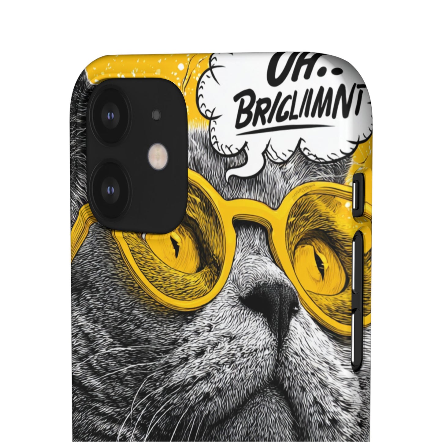 Playful Cat Snap Case - Quirky Phone Cover for Cat Lovers, Gift for Pet Enthusiasts, Funny Accessory for Any Occasion
