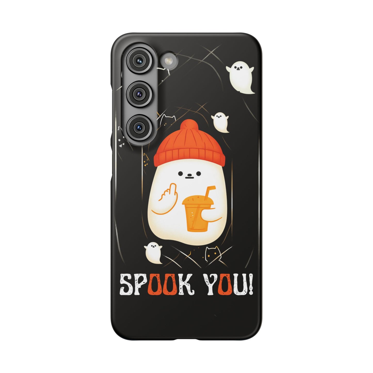 Spook You Halloween Ghost Snap Case Kawaii Protective Phone Cover for iPhone and Samsung