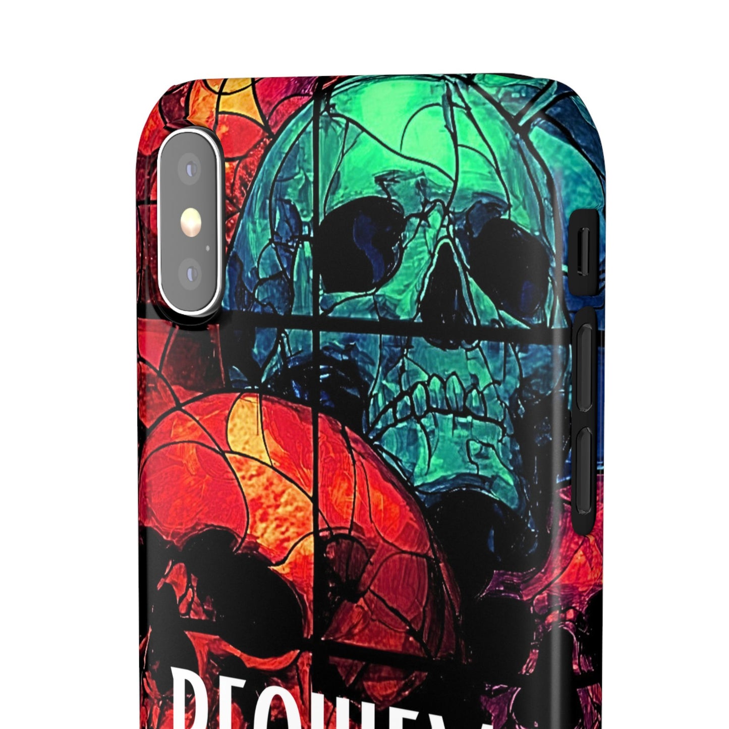 Halloween Custom Requiem Skull Snap Case Phone Cover for iPhone and Samsung