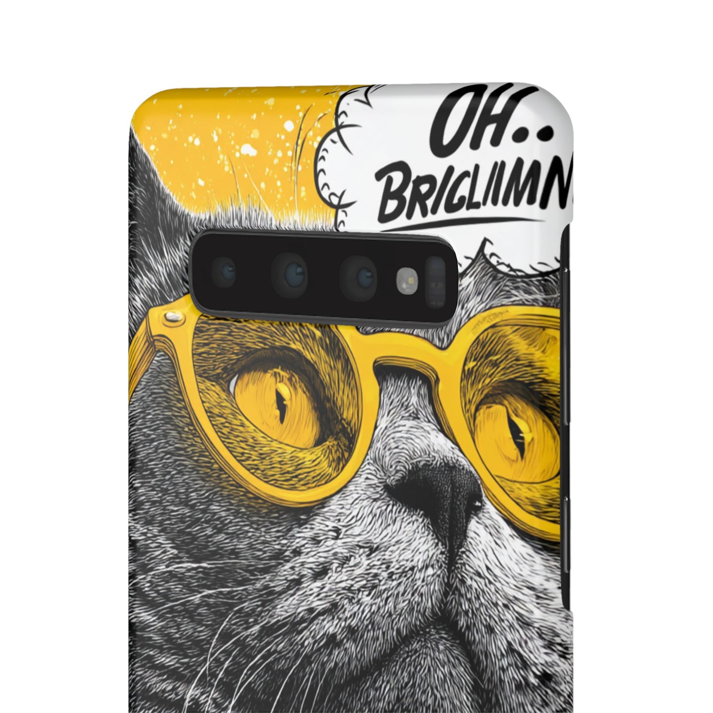 Playful Cat Snap Case - Quirky Phone Cover for Cat Lovers, Gift for Pet Enthusiasts, Funny Accessory for Any Occasion
