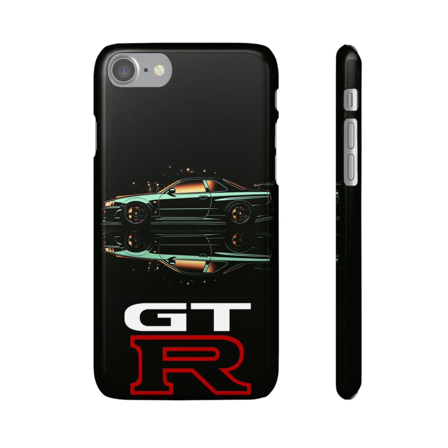 Green Skyleine R34 GTR Art Snap Case and Protective Phone Cover For iPhone and Samsung