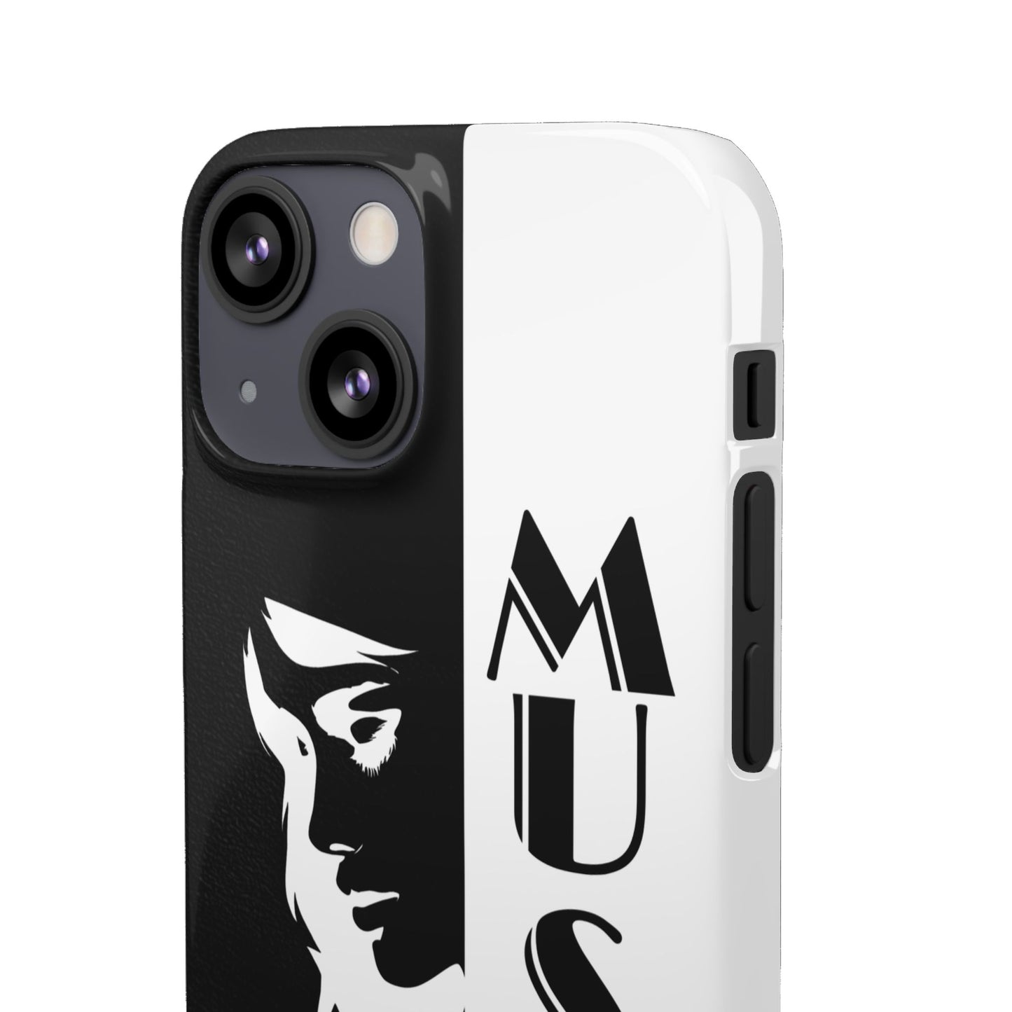 Black And White Bold Muse Snap Case Cover for iPhone and Samsung