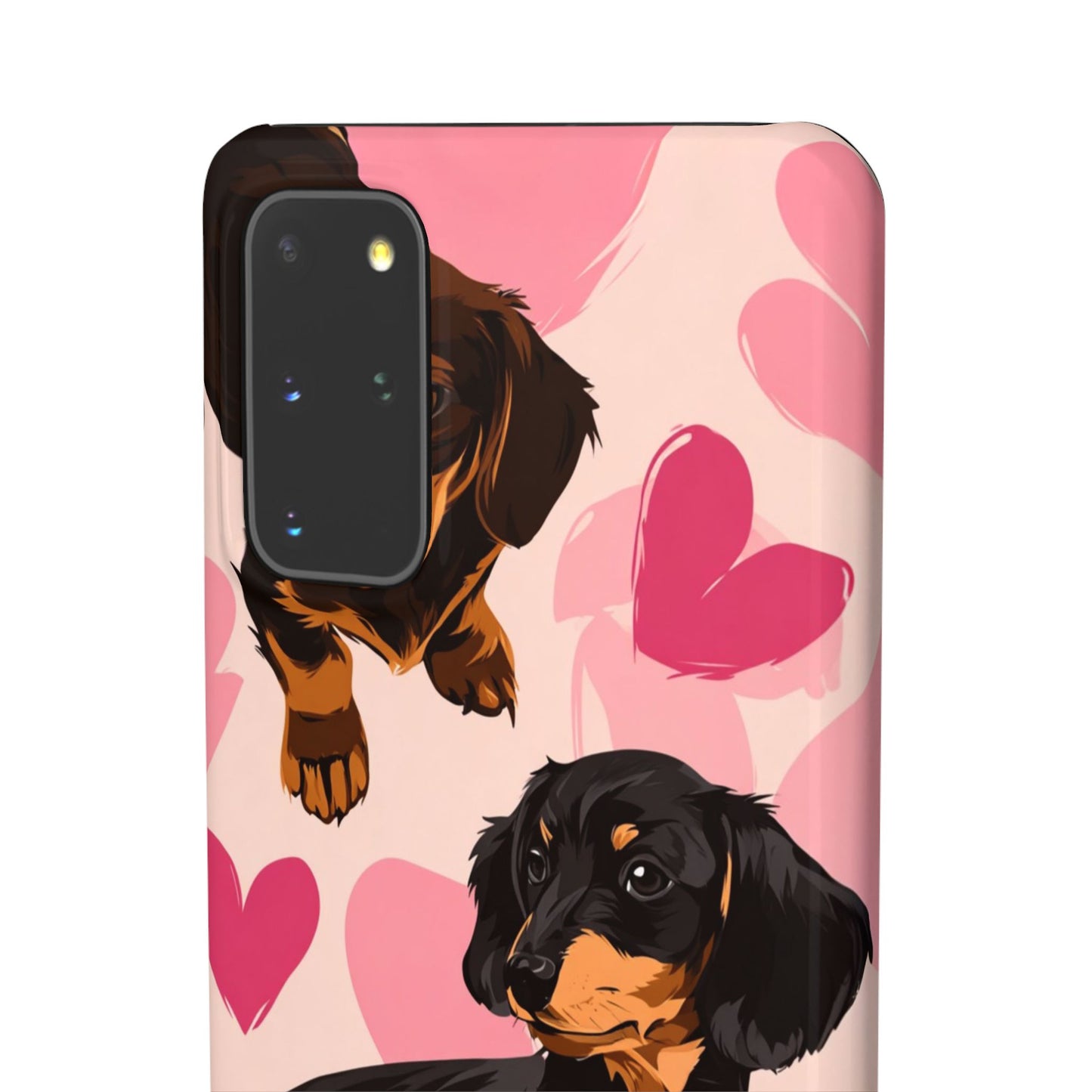 Pink Dachshund Love Phone Case for Iphone and Samsung Customistion and Free Shipping Avvialable