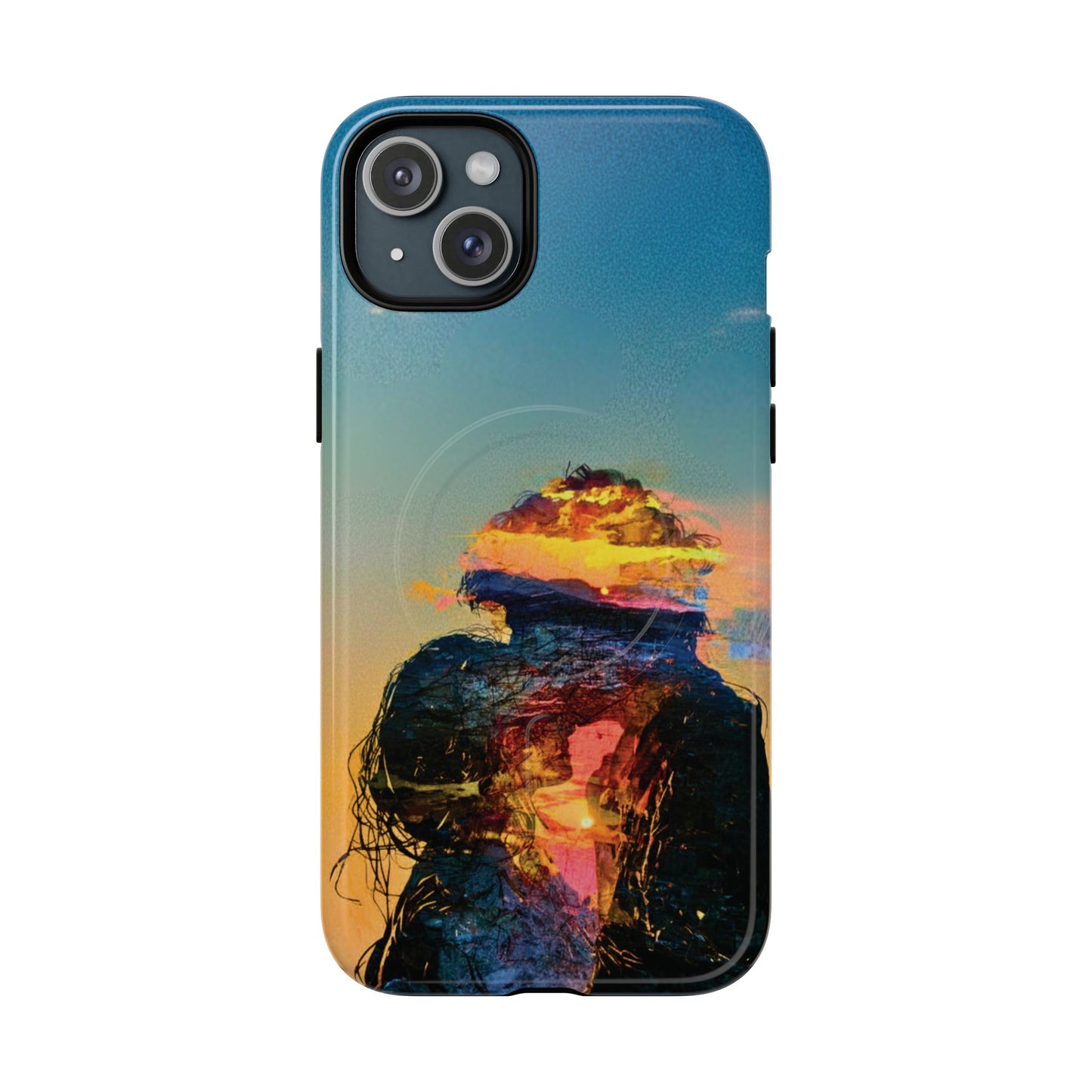 Abstract Sunset Silhouette Tough Magnetic Phone Case