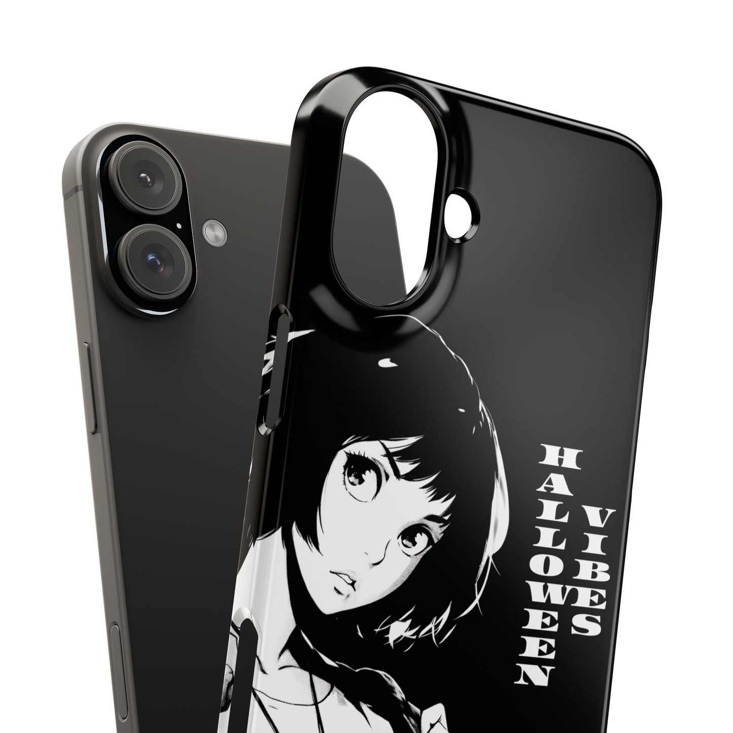 Halloween Vibes Snap Case Black and White Protective Phone Cover for iPhone and Samsung