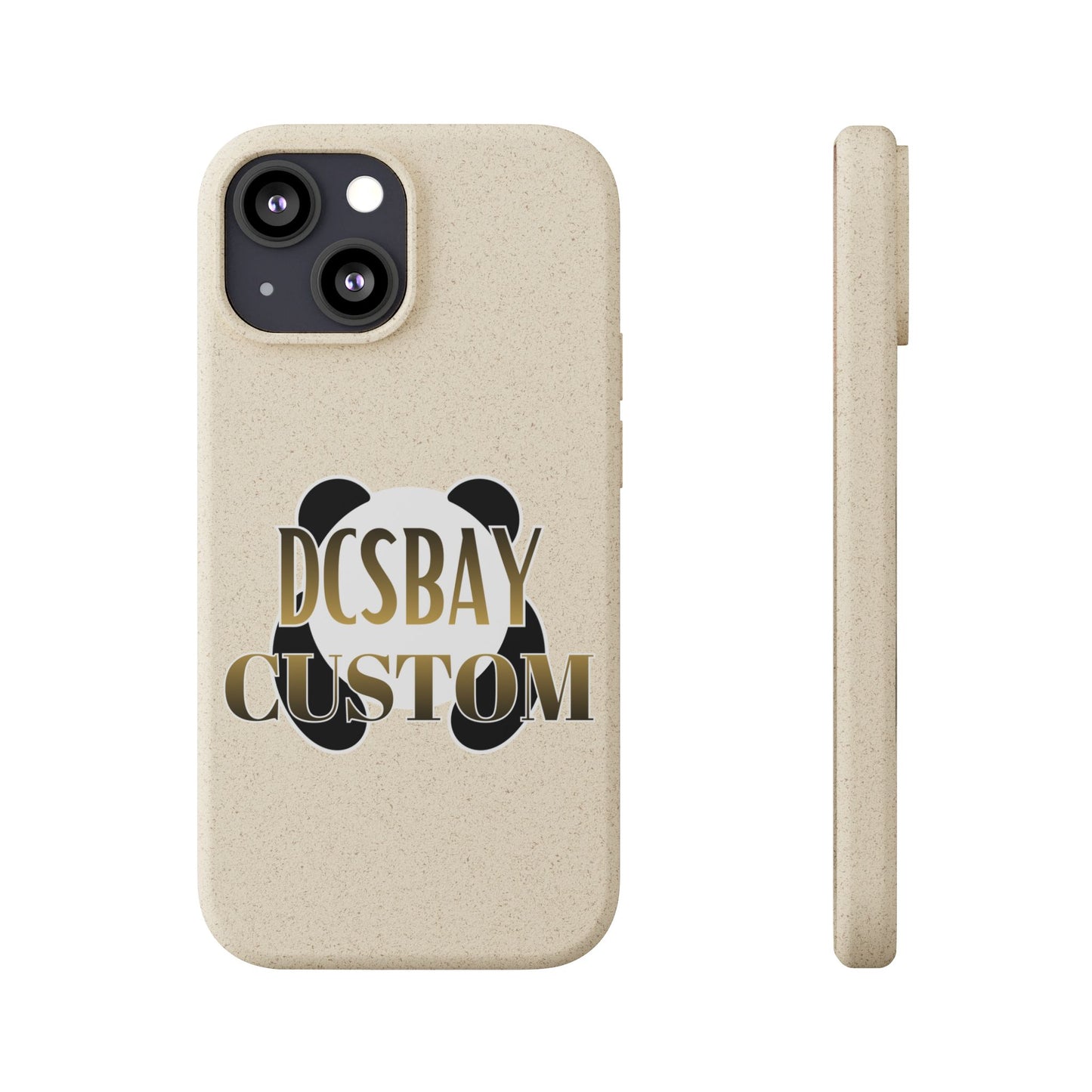 Biodegradable Panda Phone Case — Eco-Friendly Customizable iPhone Cover