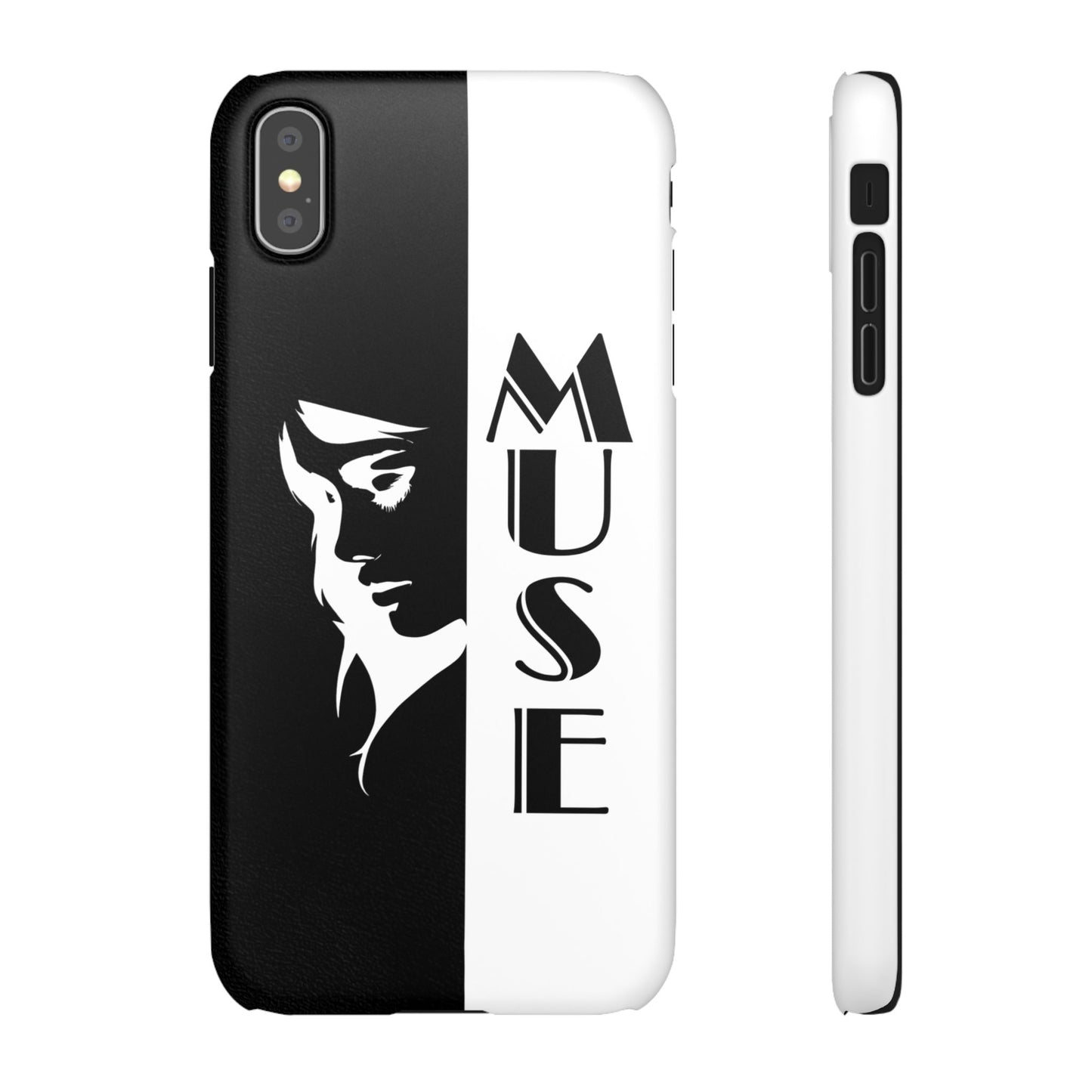 Black And White Bold Muse Snap Case Cover for iPhone and Samsung