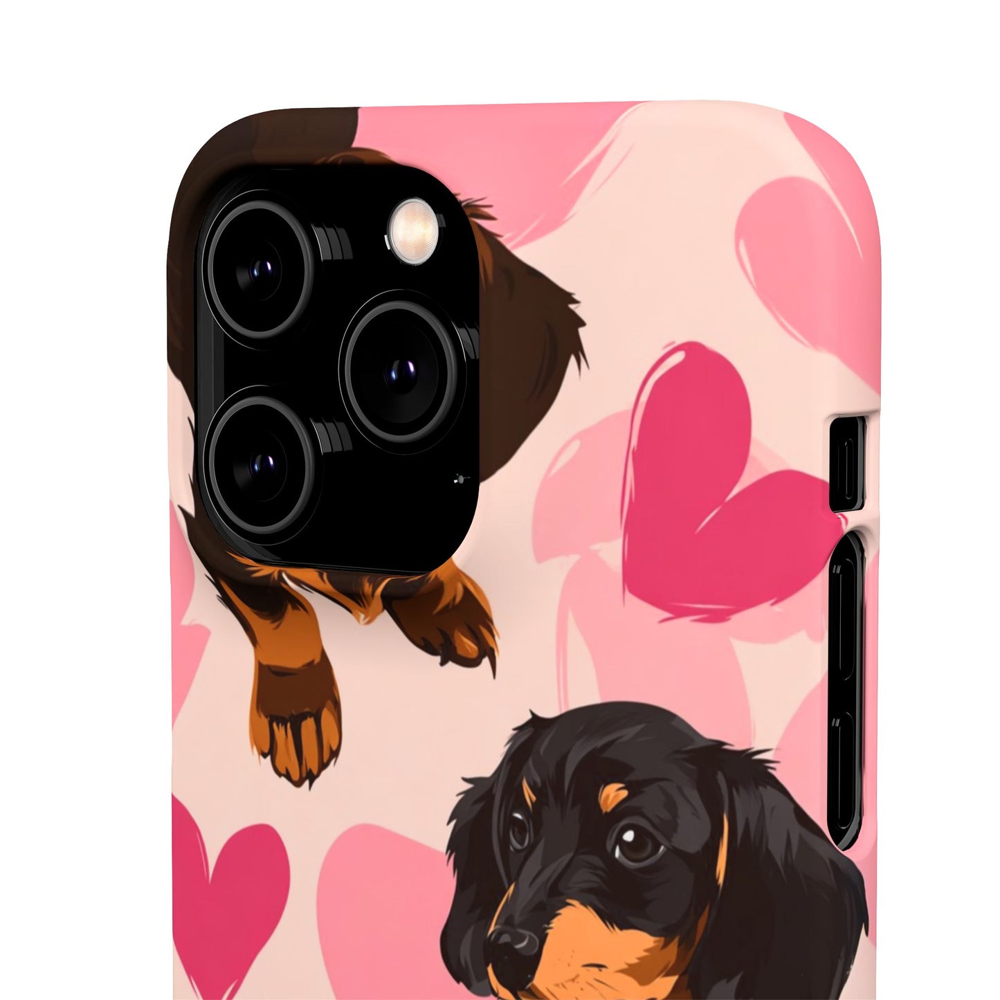Pink Dachshund Love Phone Case for Iphone and Samsung Customistion and Free Shipping Avvialable