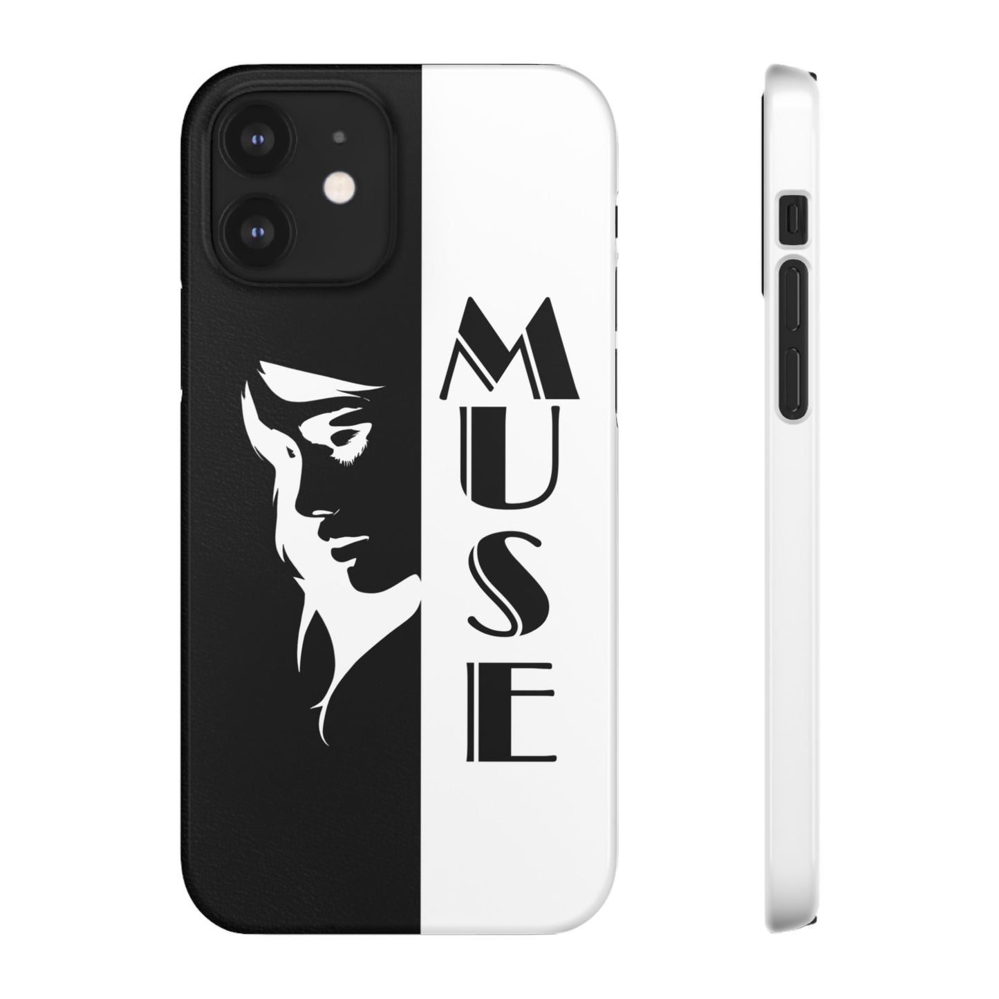 Black And White Bold Muse Snap Case Cover for iPhone and Samsung
