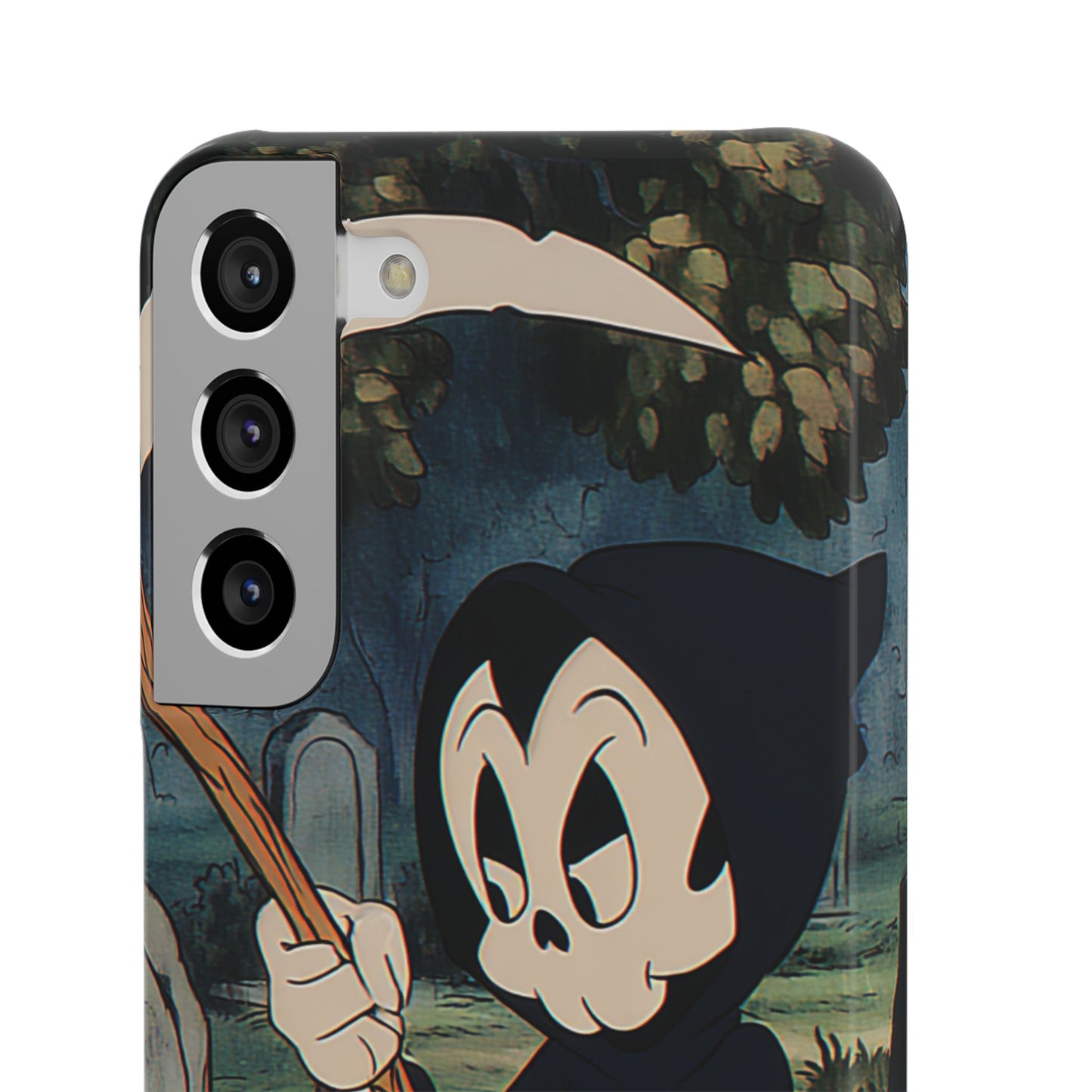 Grim Reaper Snap Case, Halloween Phone Case, Cute Death Phone Cover, Spooky Accessories, Unique Phone Protector