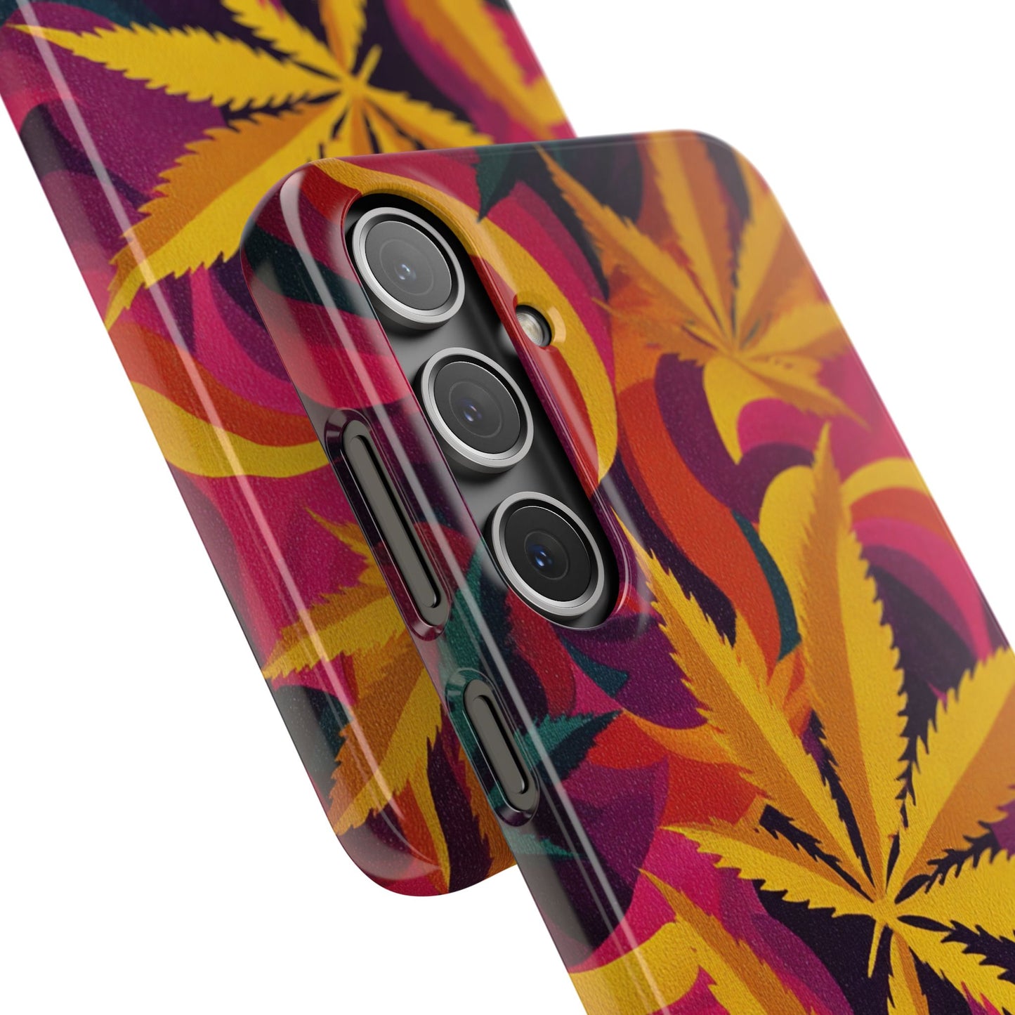 Autumn Vibe Cannabis Snap Case for IPhones and Samsungs Custom