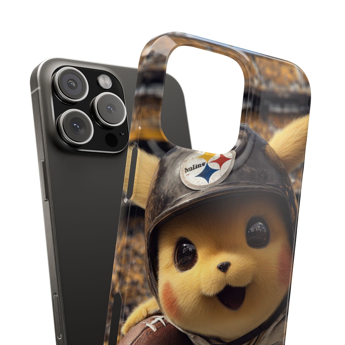 Fun Character Sports Snap Case, Phone Case, Fun Tech Accessory, Cute Gift for Gamers, Football Lovers, Kids.