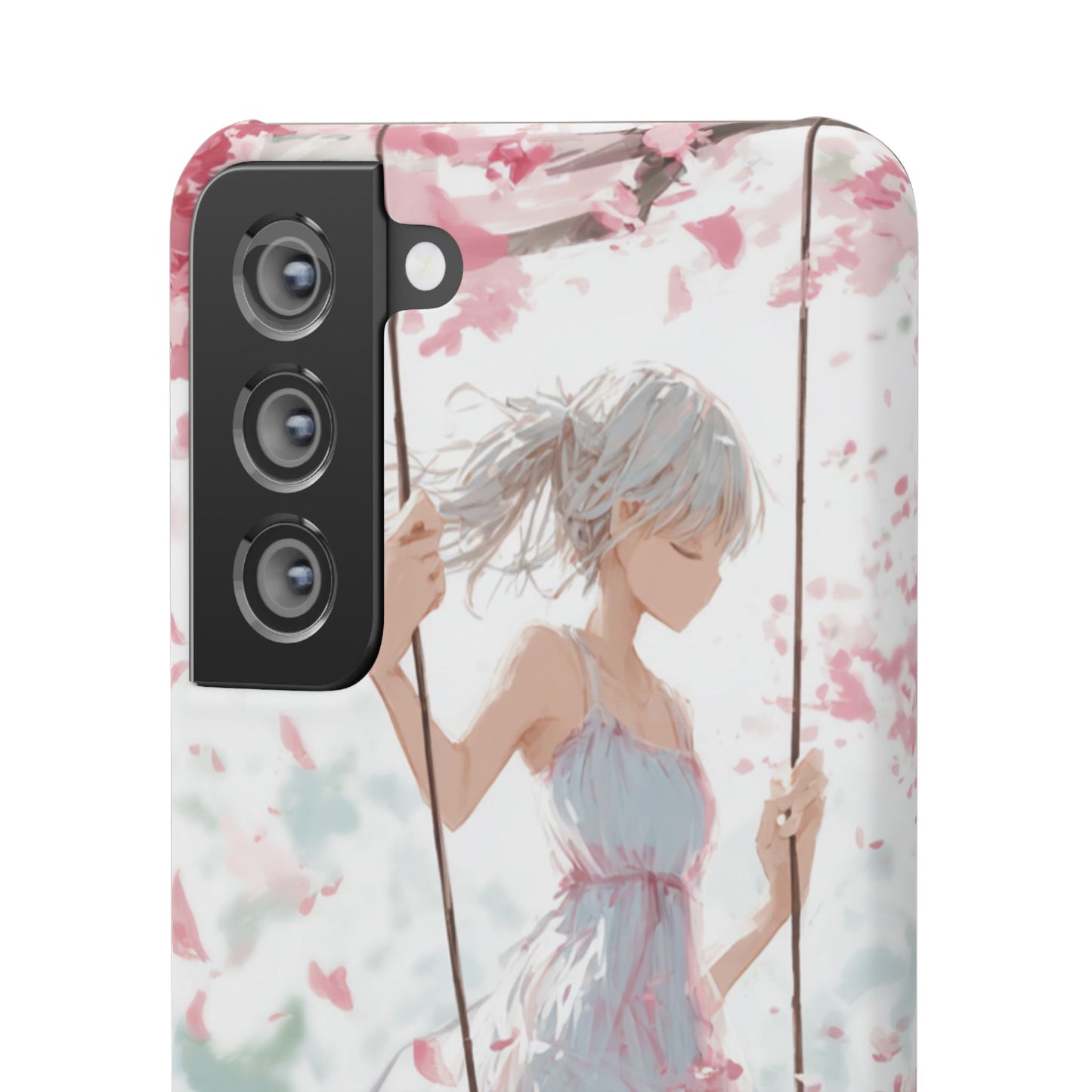 Elegant Floral Snap Cases for iPhone, Personalized Phone Covers, Cute Spring Gifts, Anime Aesthetic Accessories, Flower-themed Cell [...]