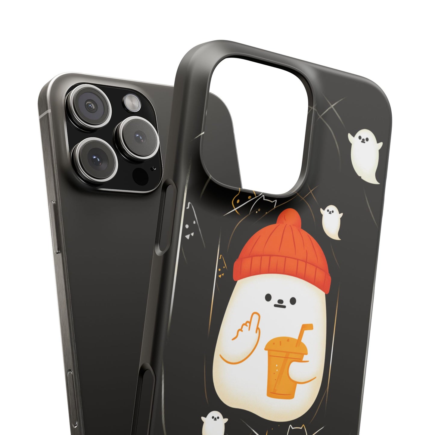 Spook You Halloween Ghost Snap Case Kawaii Protective Phone Cover for iPhone and Samsung