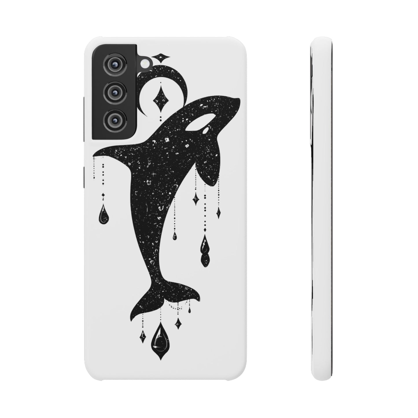 Celestial Orca Snap Case | Phone Cover, Whale Lover Gift, Cosmic Decor, Unique Art, Ocean Vibe