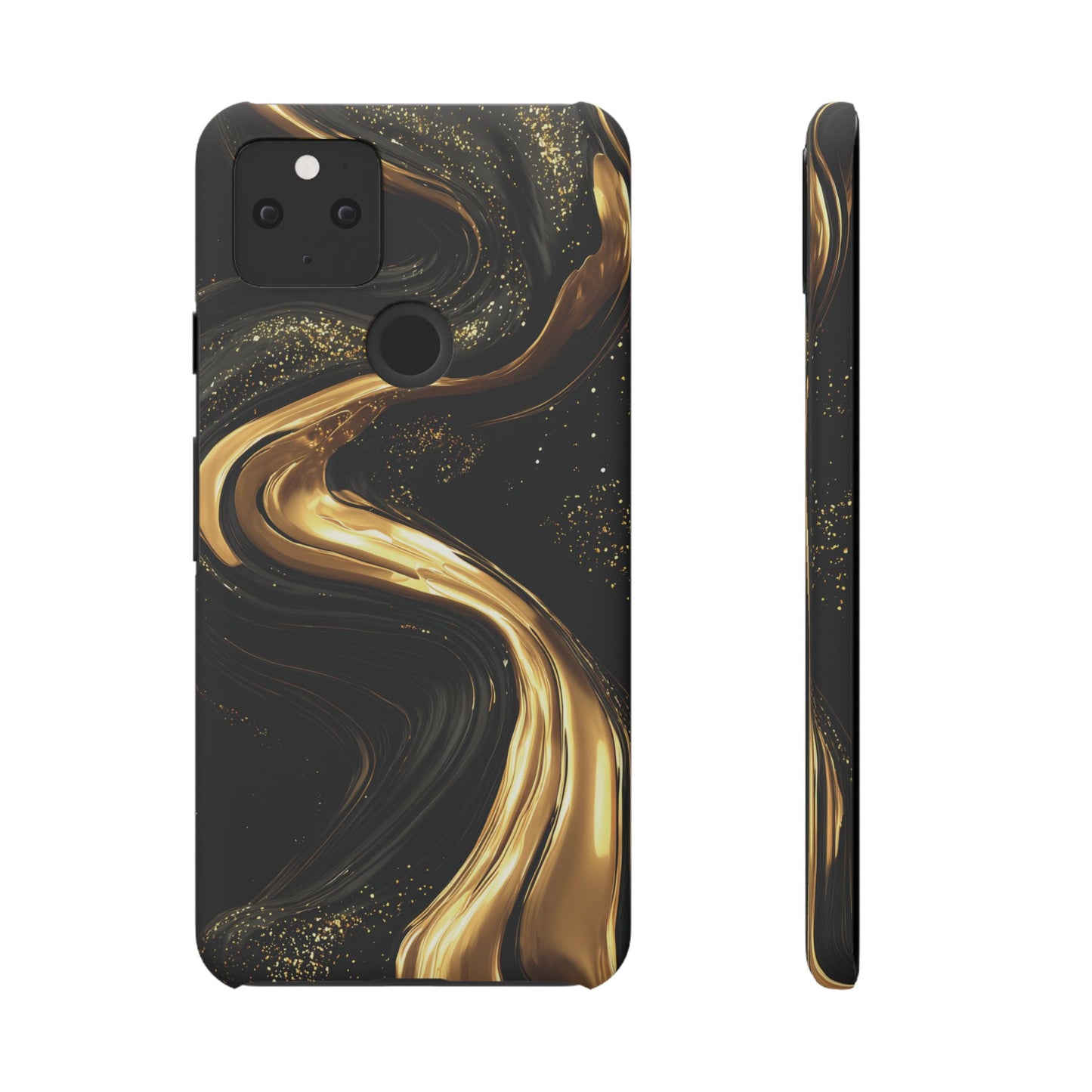 Elegant Gold Swirl Snap Case - Stylish Phone Cover, Modern Accessory, Gift for Her, Luxe Phone Case, Trendy Decor