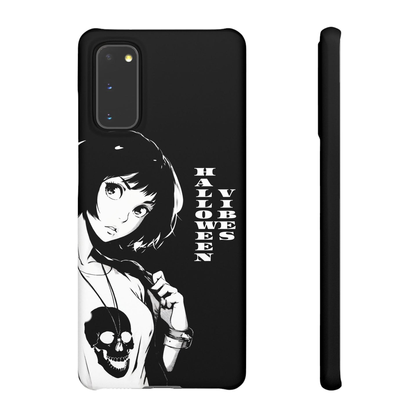 Halloween Vibes Snap Case Black and White Protective Phone Cover for iPhone and Samsung