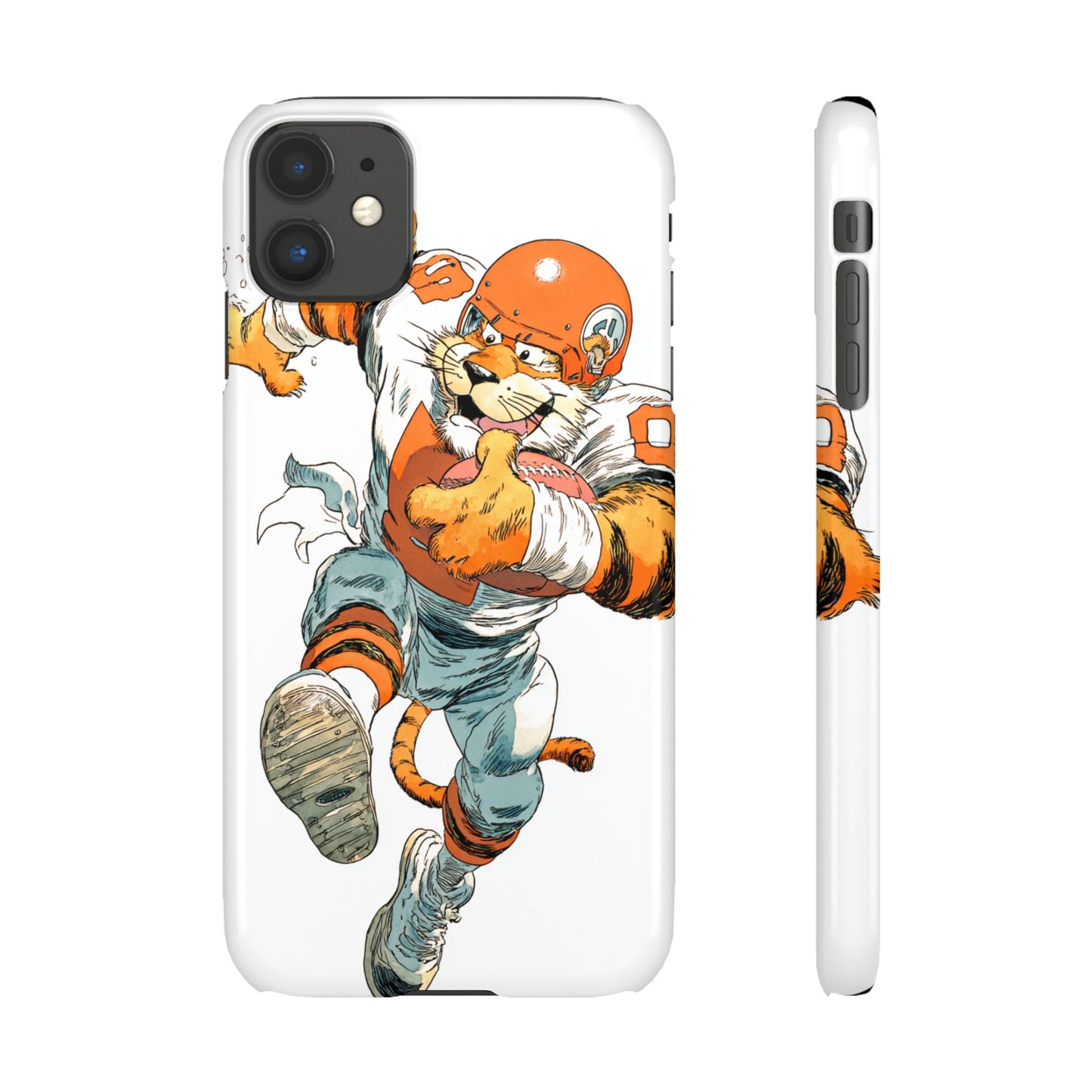 Cincinnati Bengals Snap Cases, Football Fans Phone Case, Tiger Cartoon Art Design, Football Lover Gift, Protective Phone Cover