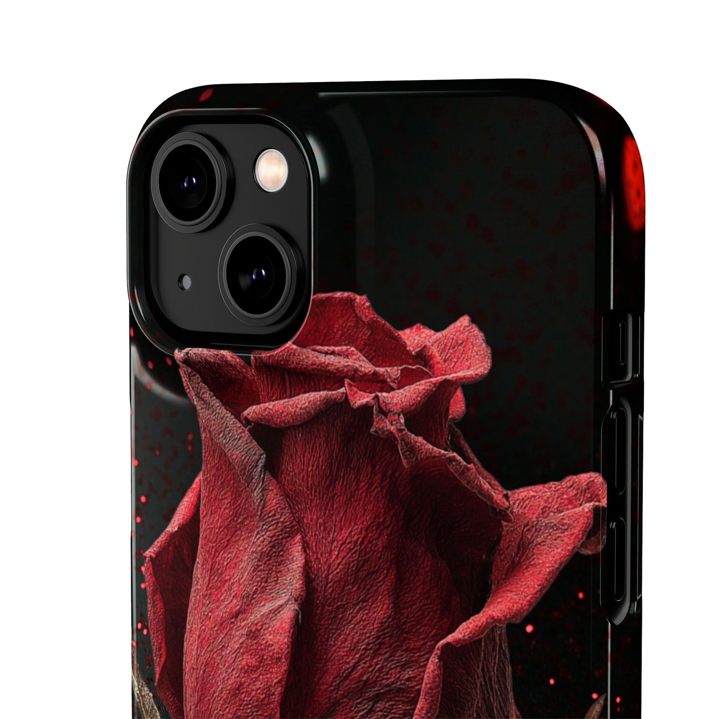 Romantic Rose Snap Case, Floral Phone Cover, Valentines Day Gift, Trendy Mobile Accessory, Heart Design Case, Elegant Phone Protector