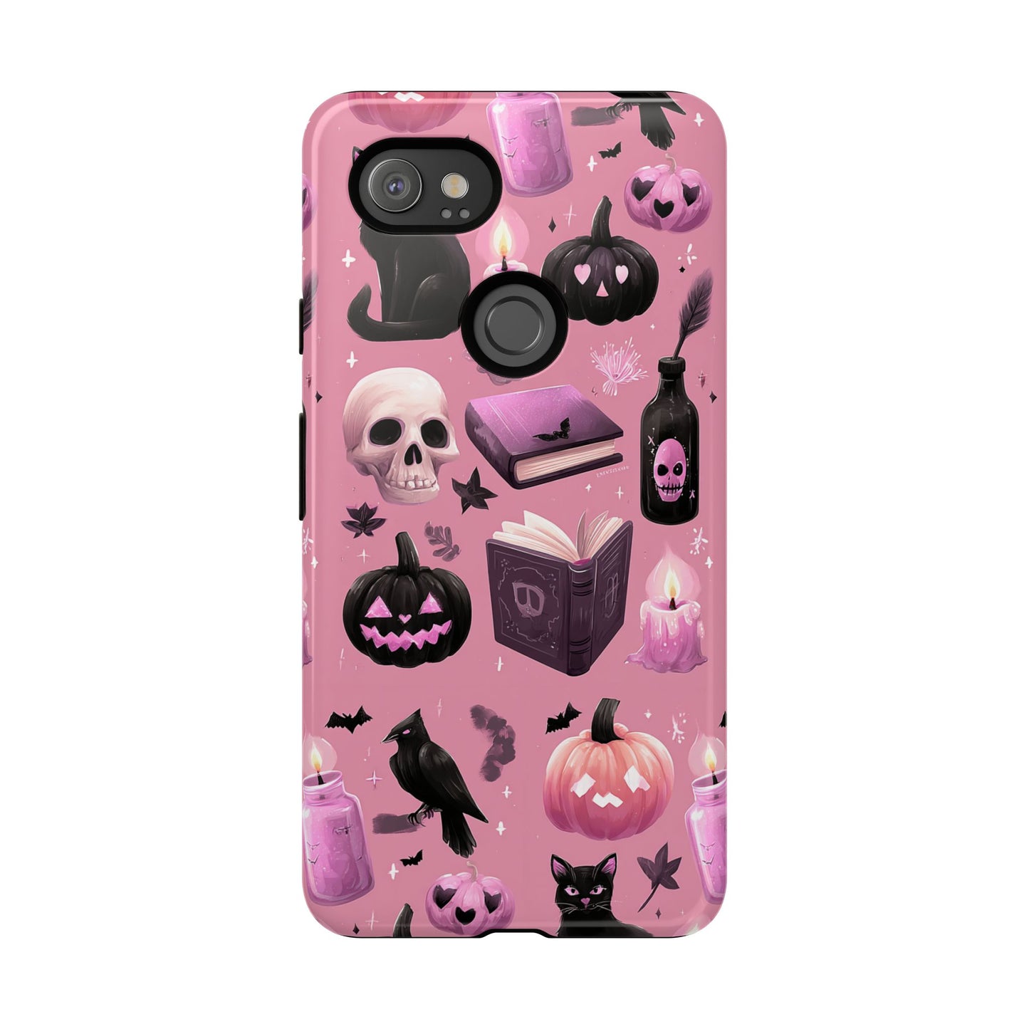 Spooky Phone Case - Halloween Design, Cute Costume Accessory, Fall Decor, Gift for Cat Lovers, Witchy Vibes, Trick or Treat