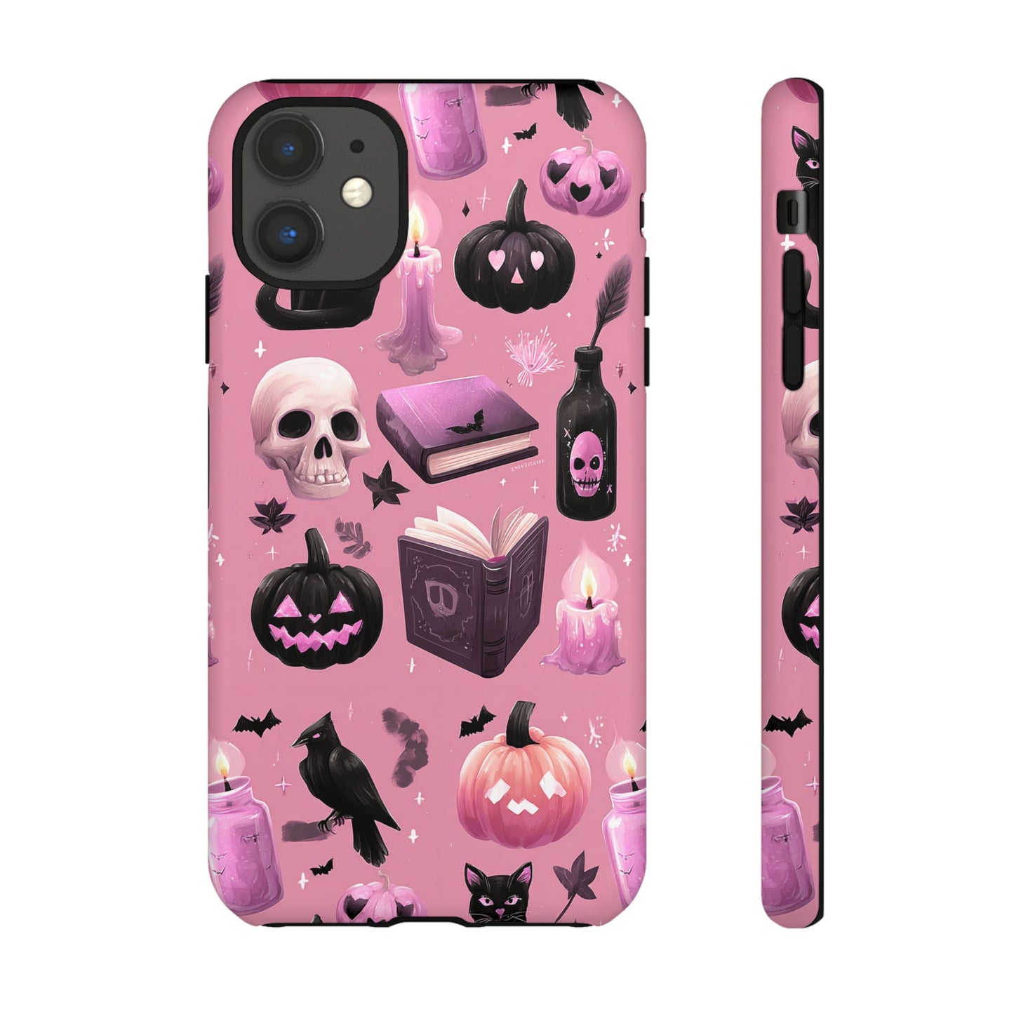 Spooky Phone Case - Halloween Design, Cute Costume Accessory, Fall Decor, Gift for Cat Lovers, Witchy Vibes, Trick or Treat