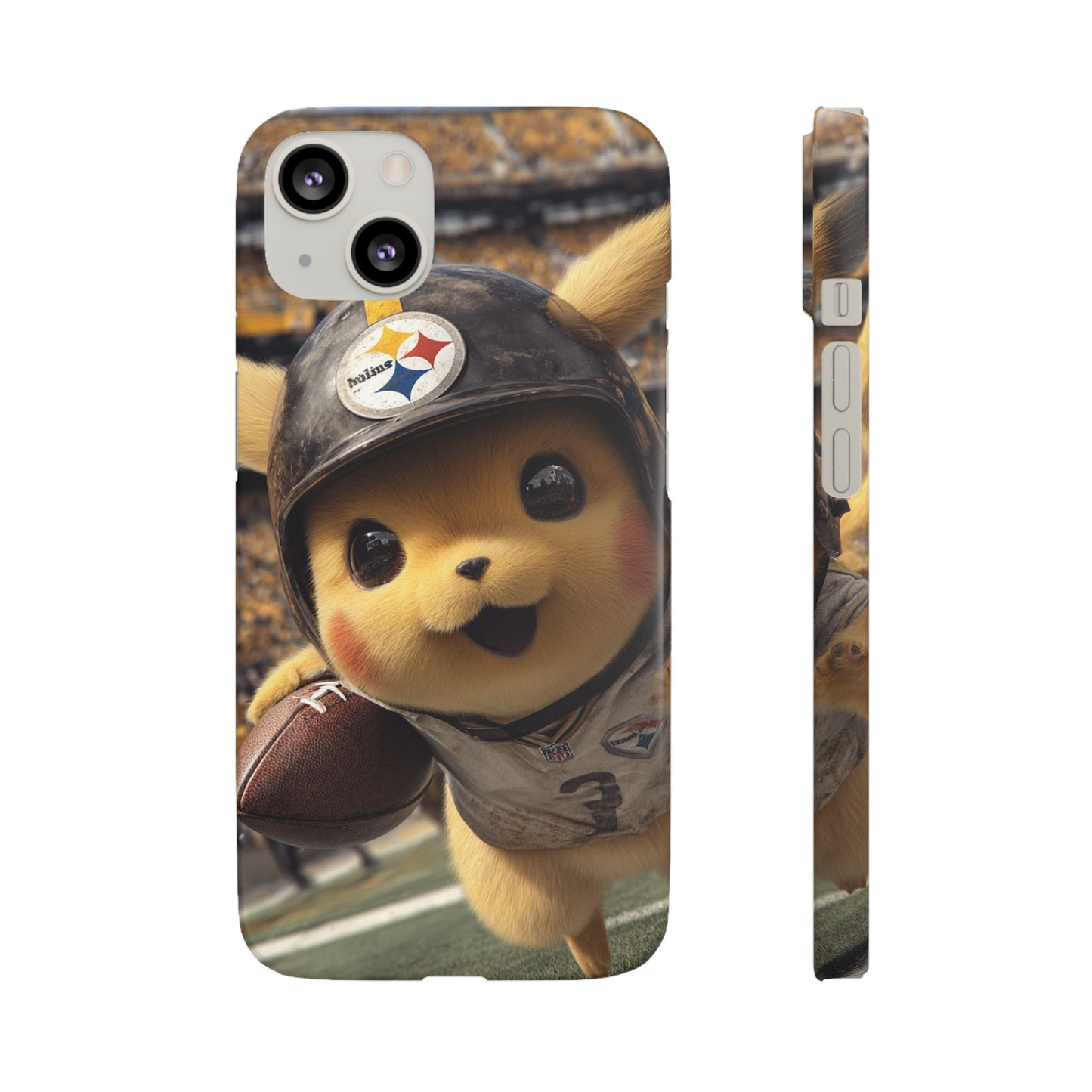 Fun Character Sports Snap Case, Phone Case, Fun Tech Accessory, Cute Gift for Gamers, Football Lovers, Kids.