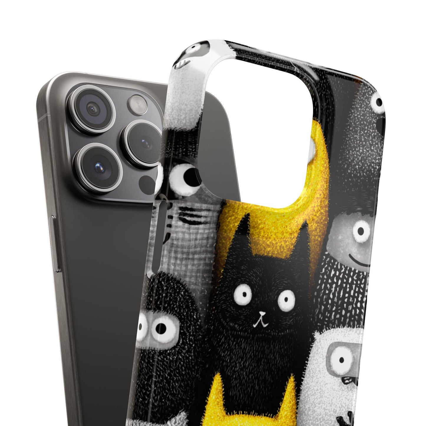 Colorful Character Snap Cases, Cute Phone Cover, Unique Gift for Kids, Fun Accessory, Perfect for Birthdays, Holidays
