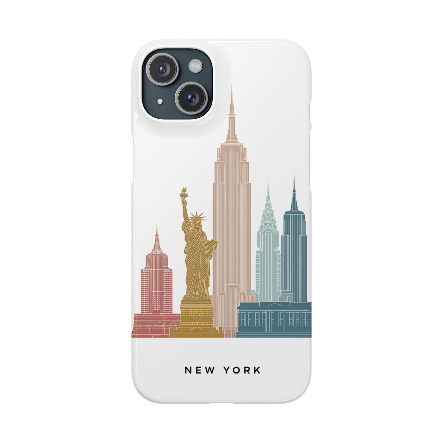 Stylish New York Snap Case, Urban Phone Cover, Cityscape Phone Case, Gift for Travelers, Trendy Protective Case