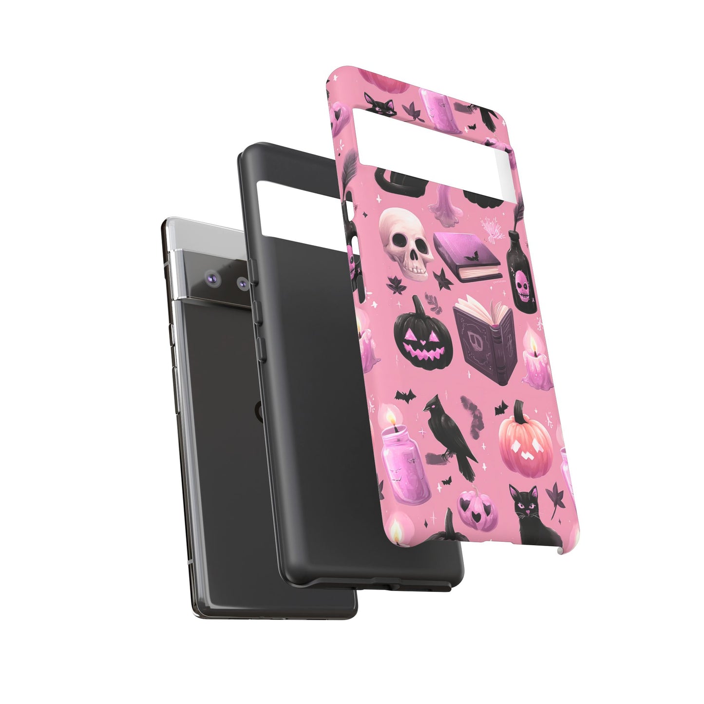 Spooky Phone Case - Halloween Design, Cute Costume Accessory, Fall Decor, Gift for Cat Lovers, Witchy Vibes, Trick or Treat