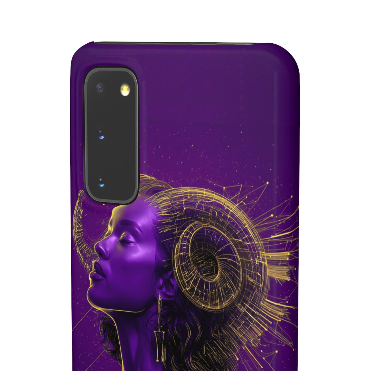 Purple Gold Celestial Virgo Snap Case and Protective Cover for Samsung and iPhone