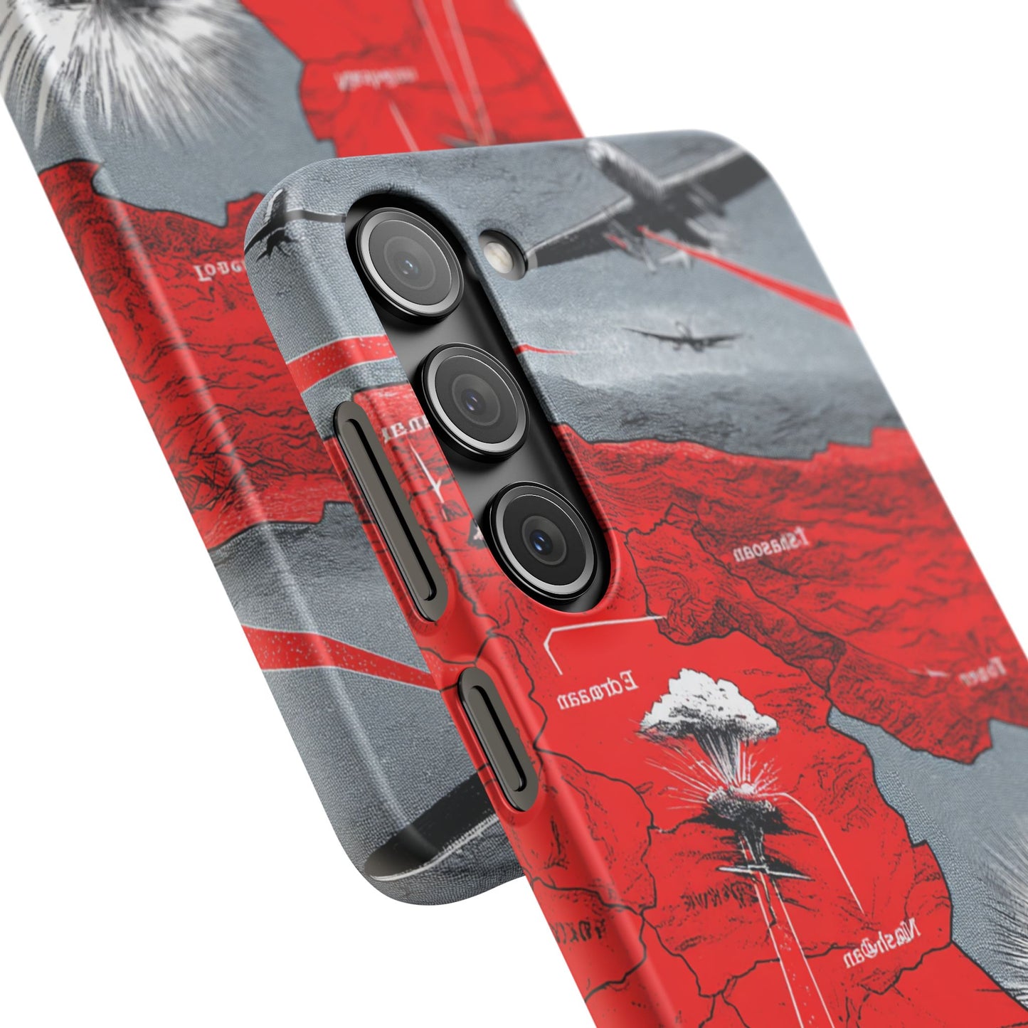 Bold Graphic Snap Case with Dramatic Design, Unique Phone Cover, Artistic Protection for iPhone, Trendy Gadget Gift, Edgy Tech Accessory