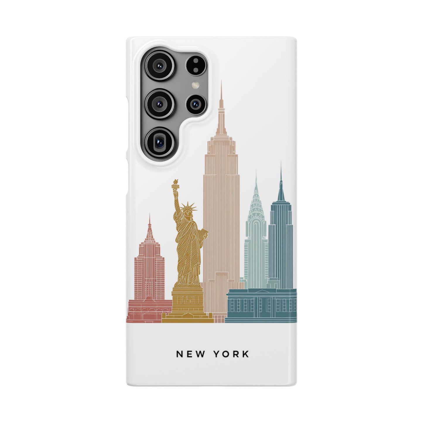 Stylish New York Snap Case, Urban Phone Cover, Cityscape Phone Case, Gift for Travelers, Trendy Protective Case