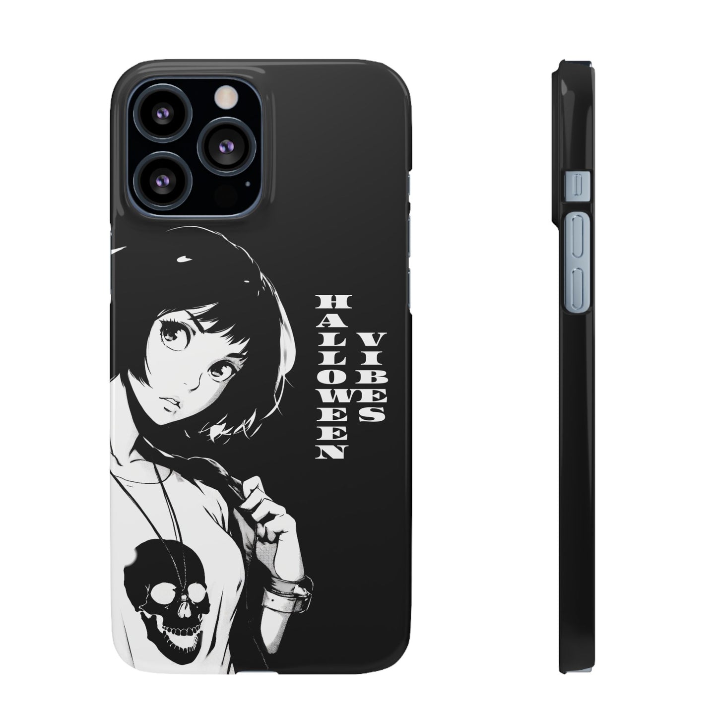 Halloween Vibes Snap Case Black and White Protective Phone Cover for iPhone and Samsung