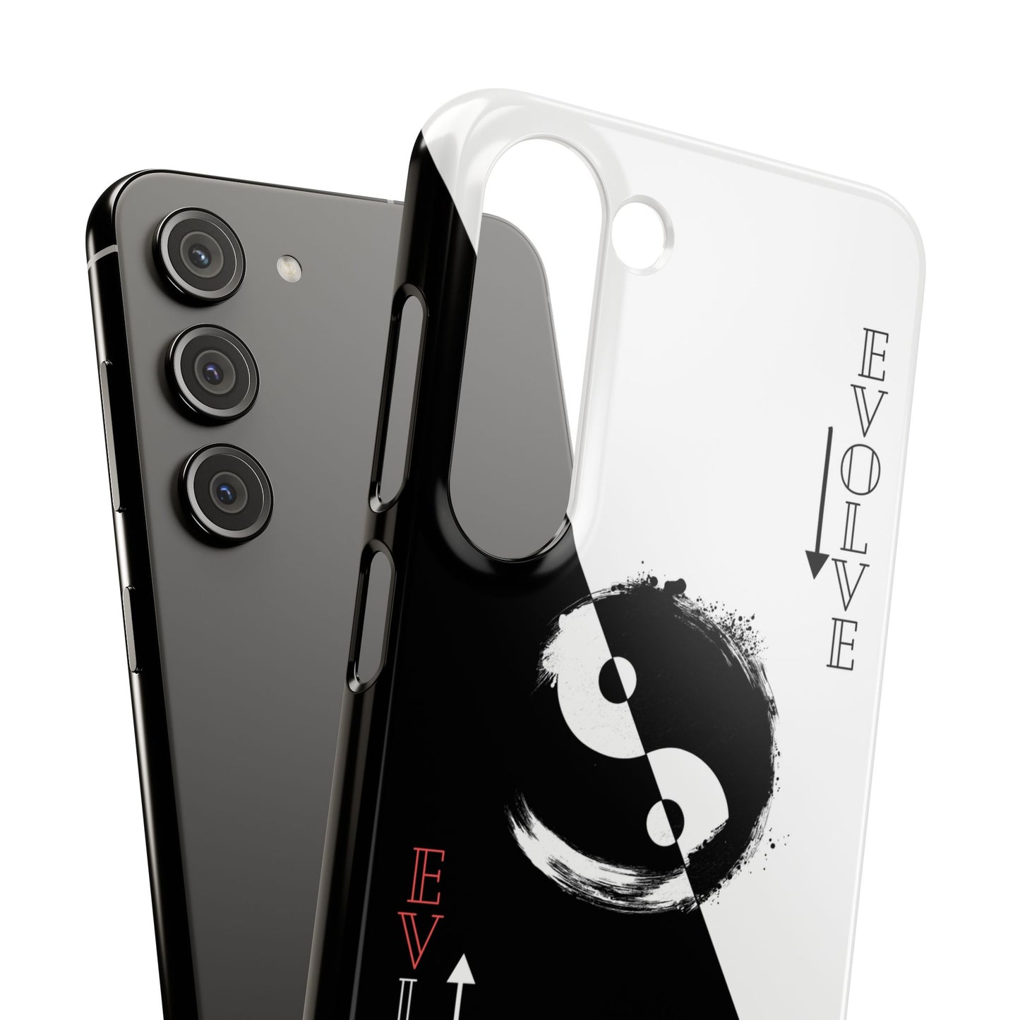 Yin Yang Evolve Black and White Snap Case Cover for iPhone and Samsung