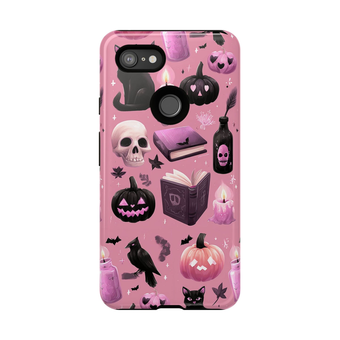 Spooky Phone Case - Halloween Design, Cute Costume Accessory, Fall Decor, Gift for Cat Lovers, Witchy Vibes, Trick or Treat