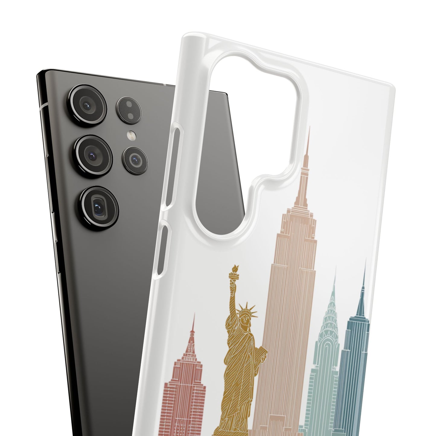 Stylish New York Snap Case, Urban Phone Cover, Cityscape Phone Case, Gift for Travelers, Trendy Protective Case