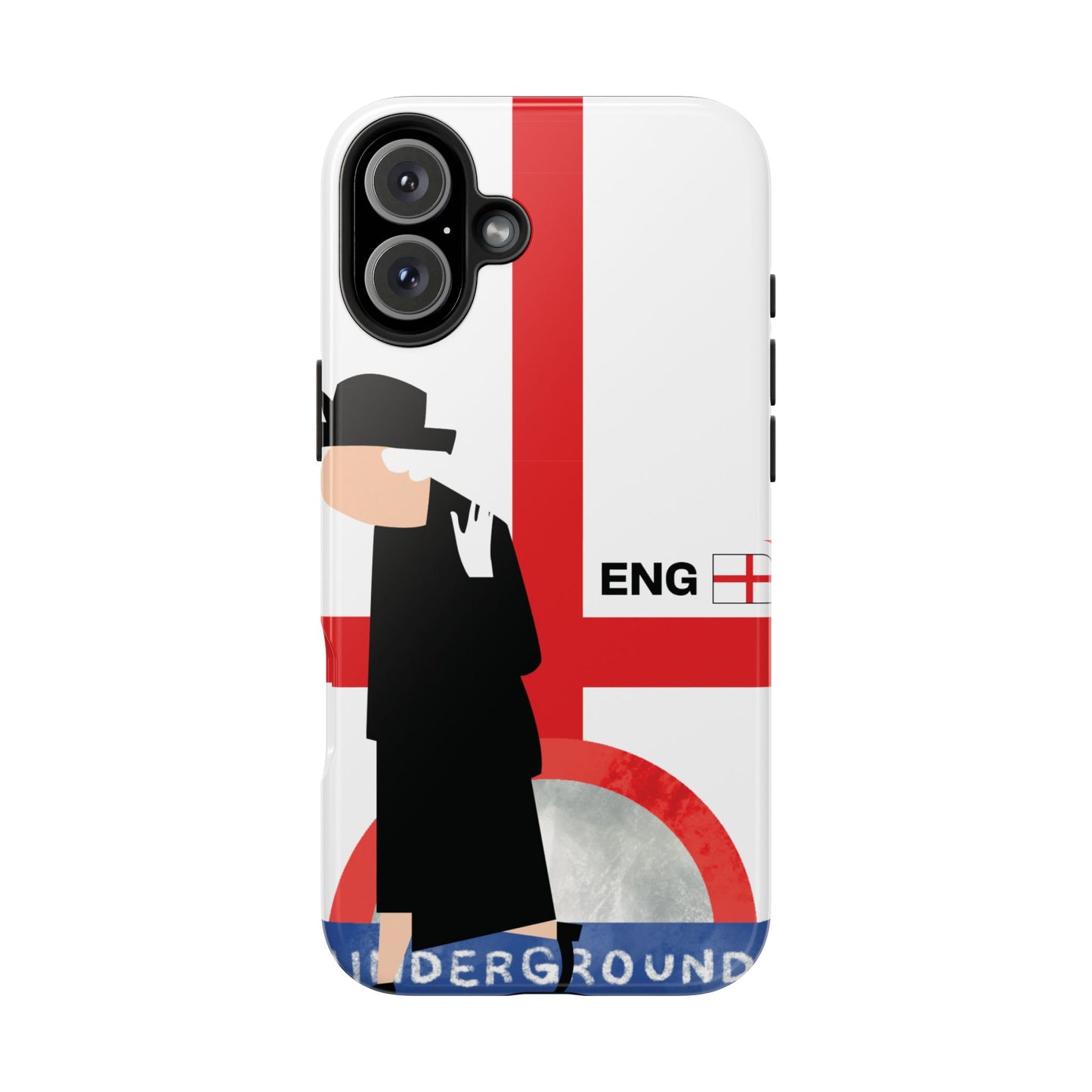 England World Cup Underground Tough Phone Case — Mod Retro London Tube Design